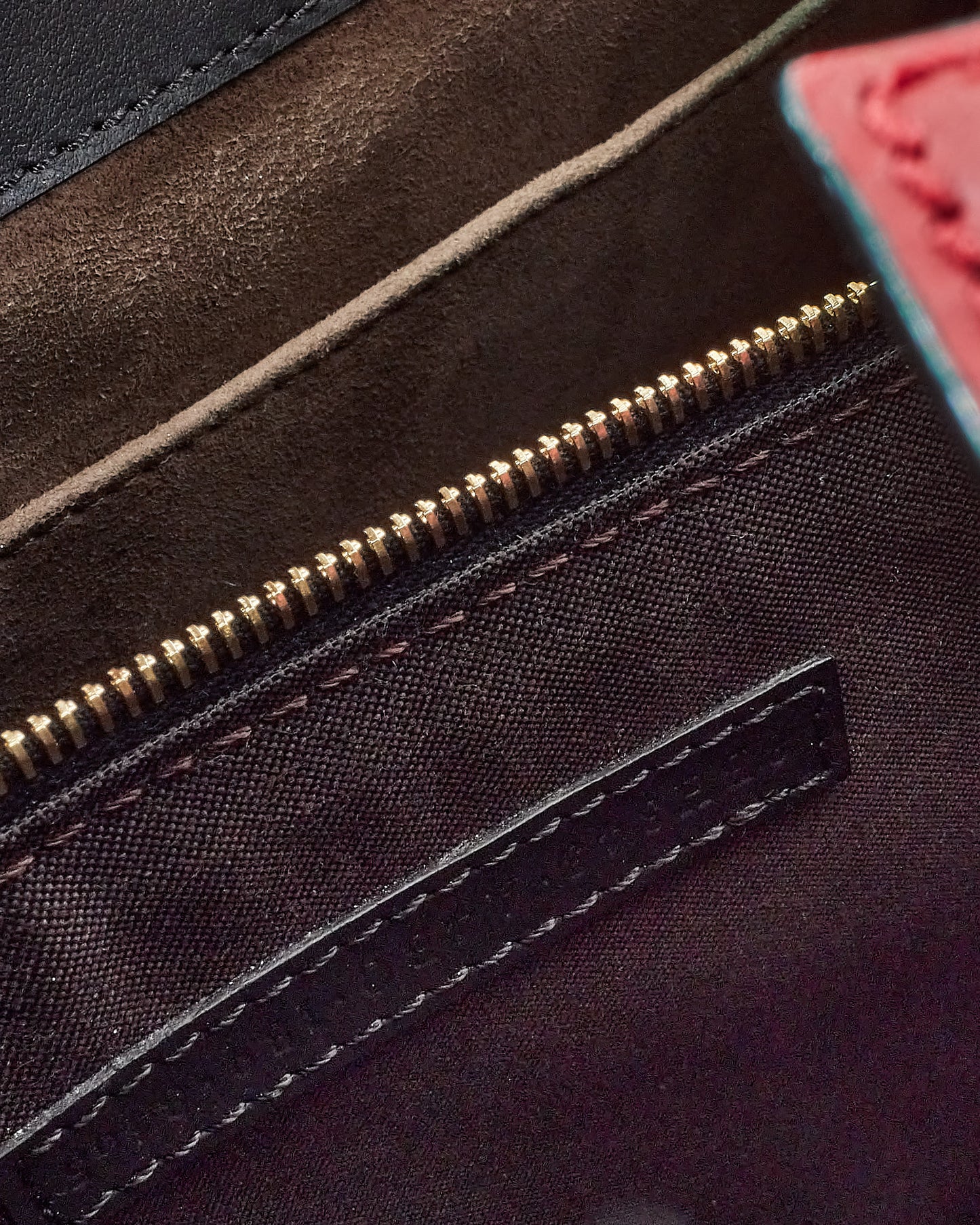 Fendi Black & Monogram FF Zucca Print Leather Runaway Tote w/ Strap