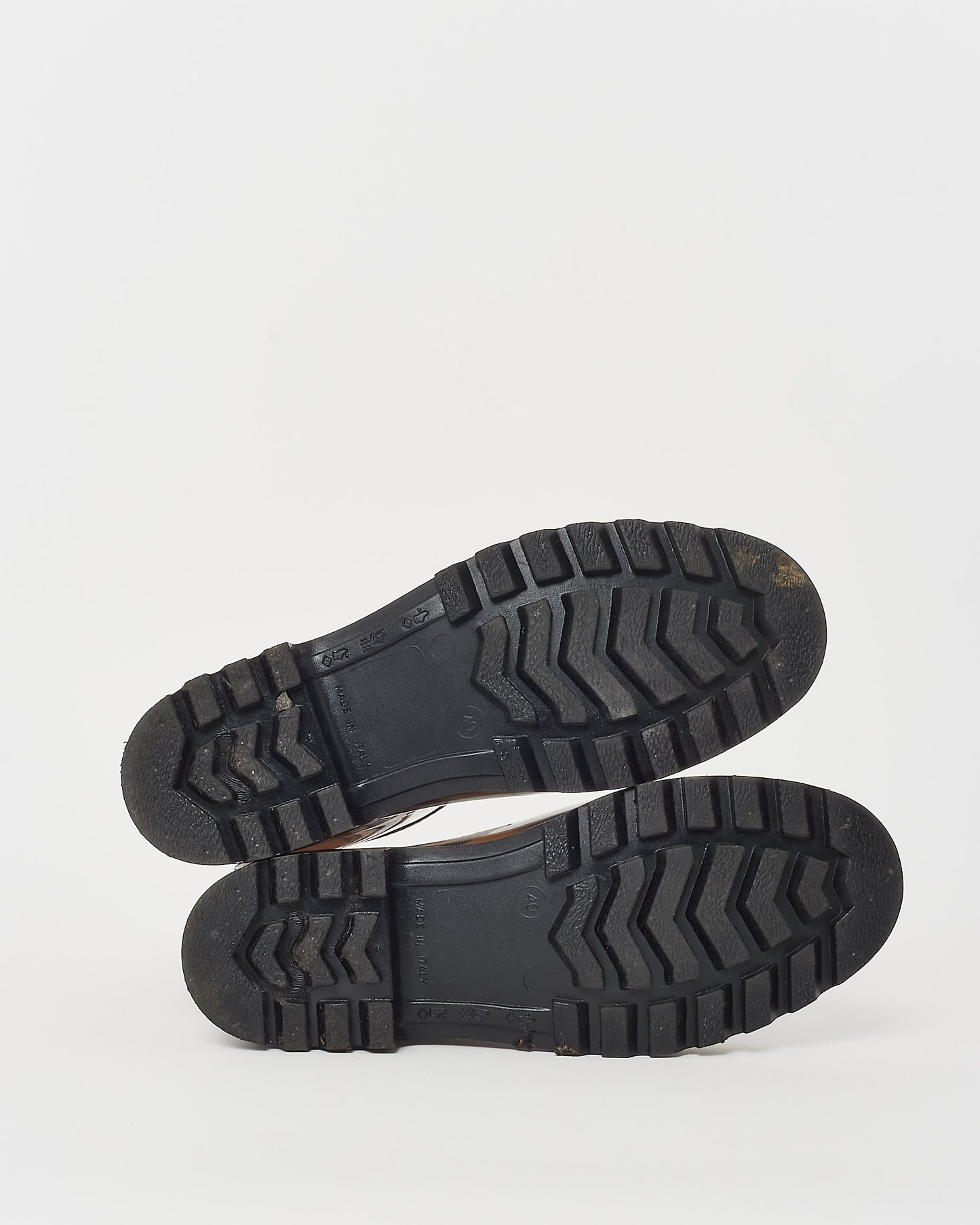 Burberry Beige Haymarket Check Rubber Mid-Calf Rain Boots - 40