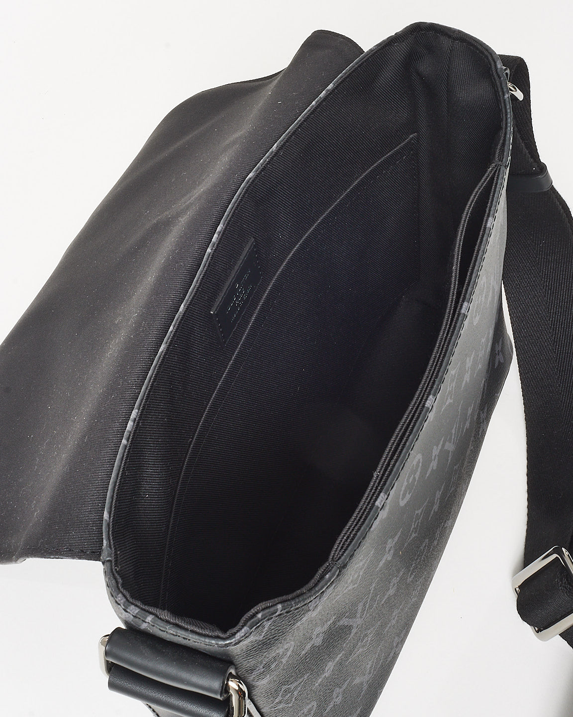 Louis Vuitton Black Monogram Coated Canvas Eclipse District PM Crossbody Bag