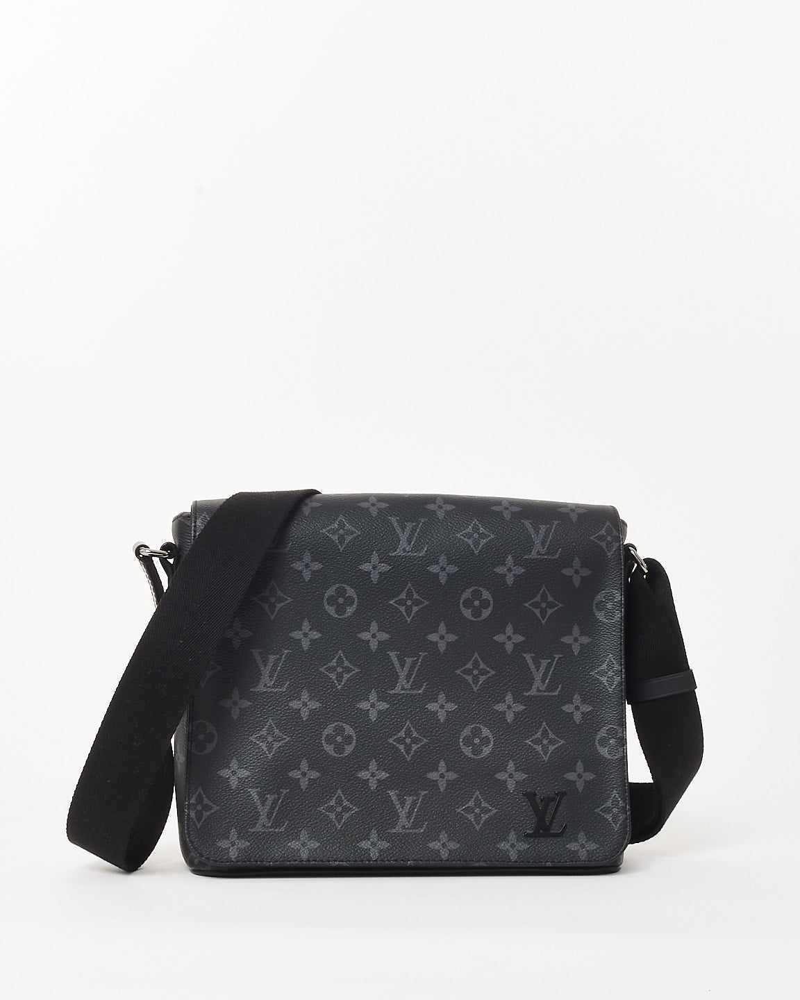 Louis Vuitton Black Monogram Coated Canvas Eclipse District PM Crossbody Bag