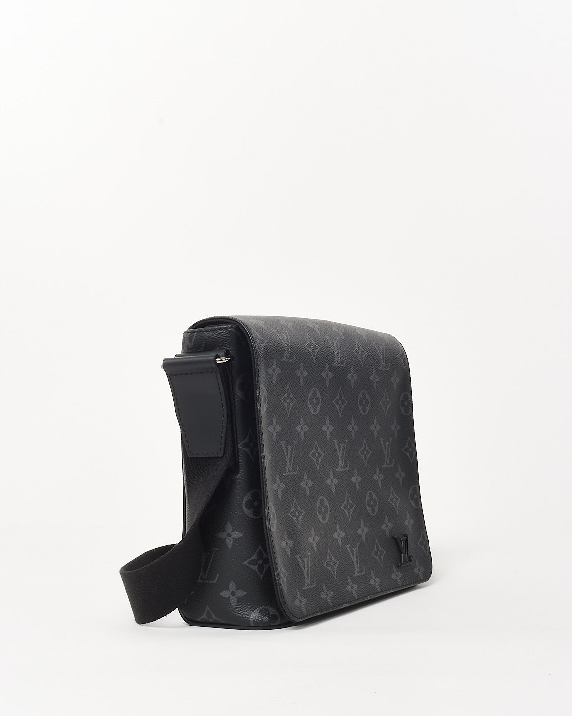 Louis Vuitton Black Monogram Coated Canvas Eclipse District PM Crossbody Bag