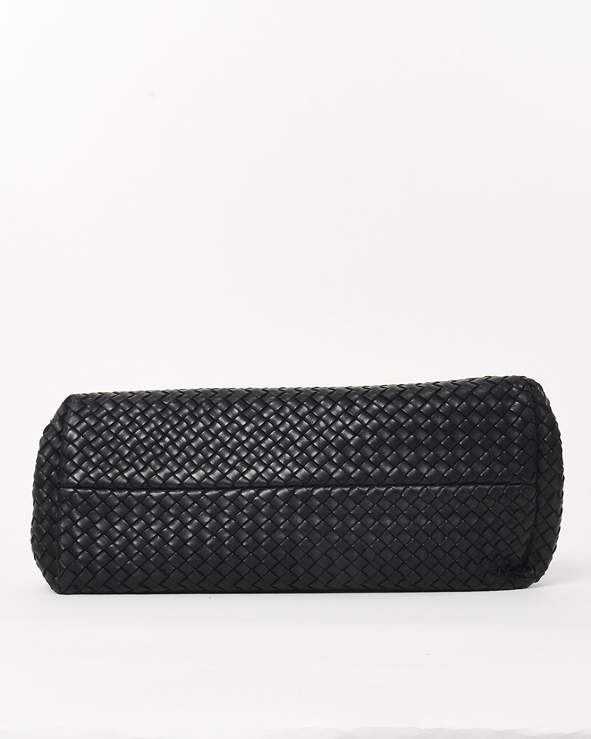 Bottega Veneta Black Intrecciato Leather Large Cabat Tote Bag