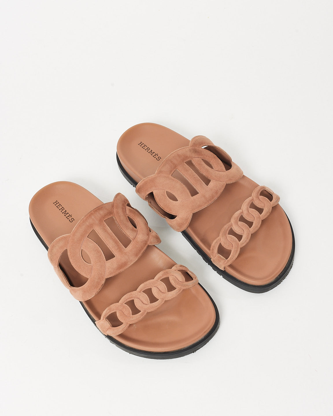 Hermès Beige Argile Suede Extra Sandals - 38.5