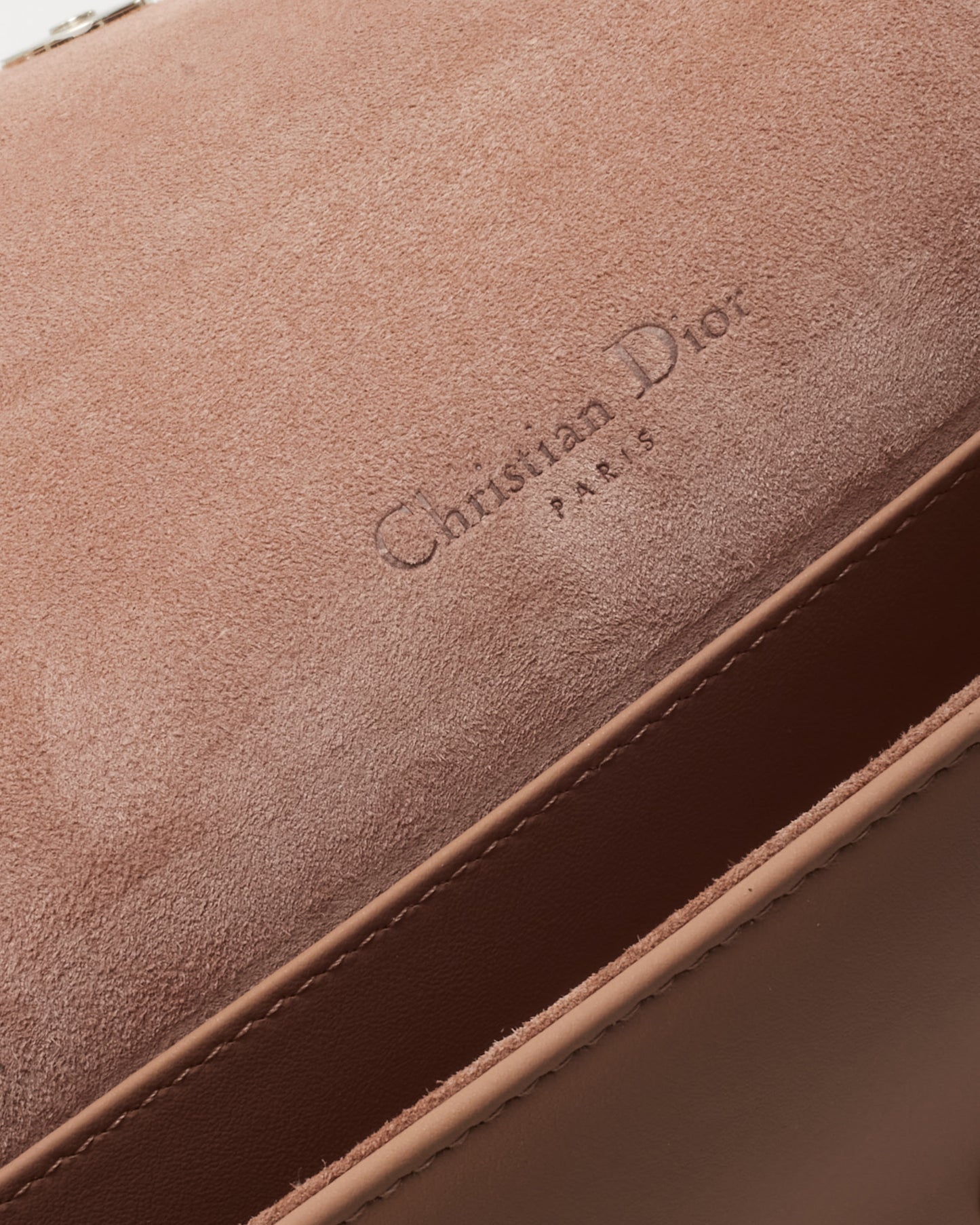 Dior Beige Ultra Matte Cannage Leather Wallet on Chain Crossbody Bag