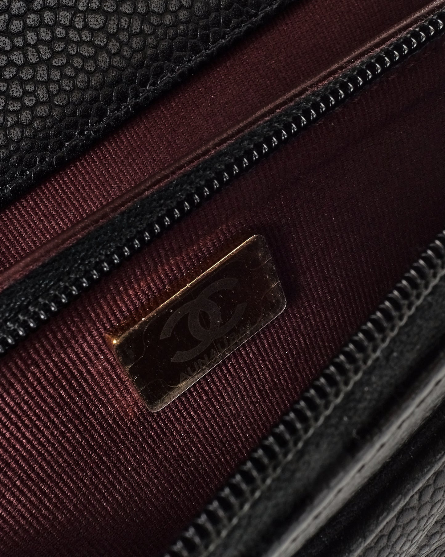 Chanel Black Caviar Leather WOC Wallet on Chain Crossbody Bag GHW