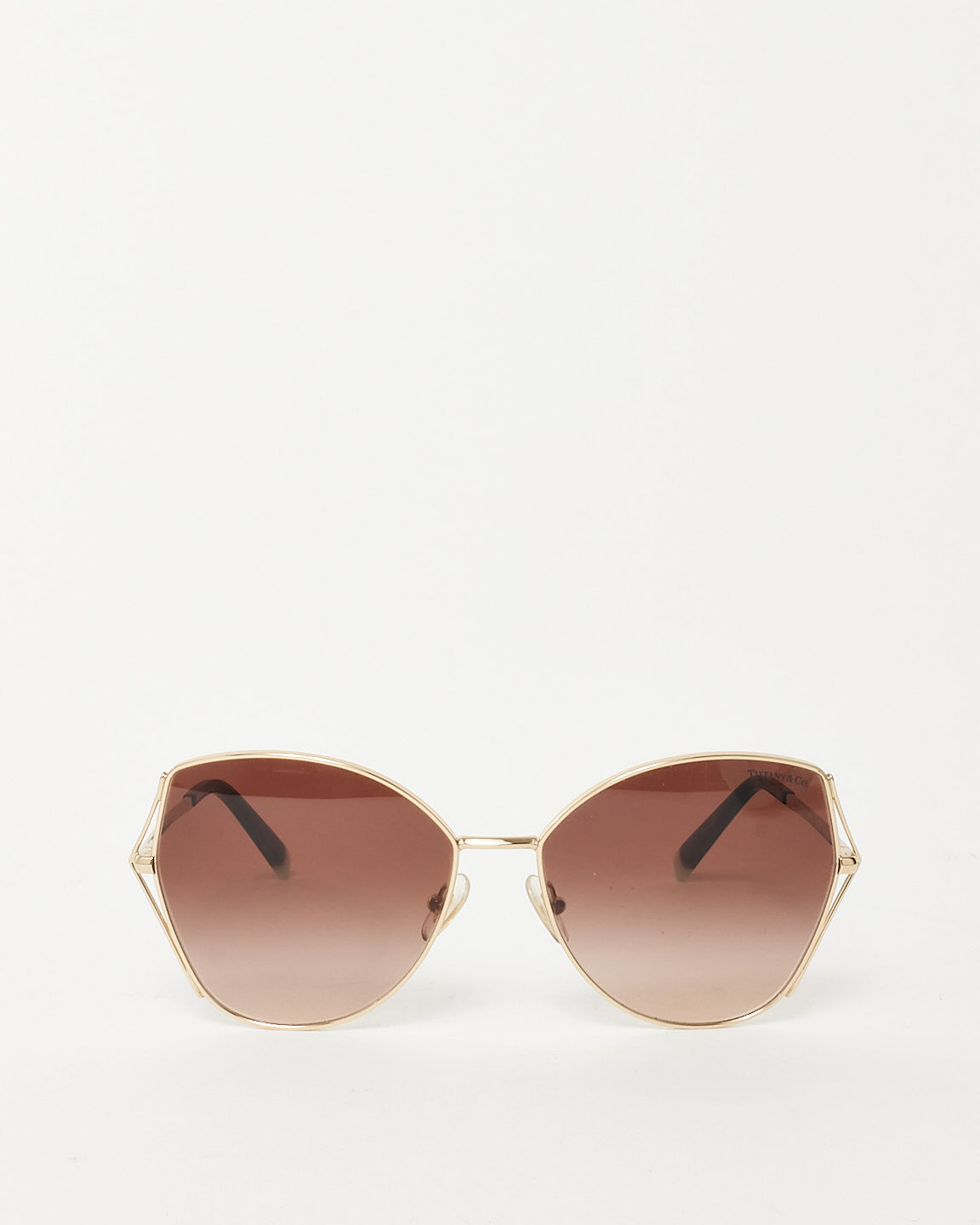 Tiffany & Co. Gold/Brown Gradient Lens TF3072 Butterfly Sunglasses