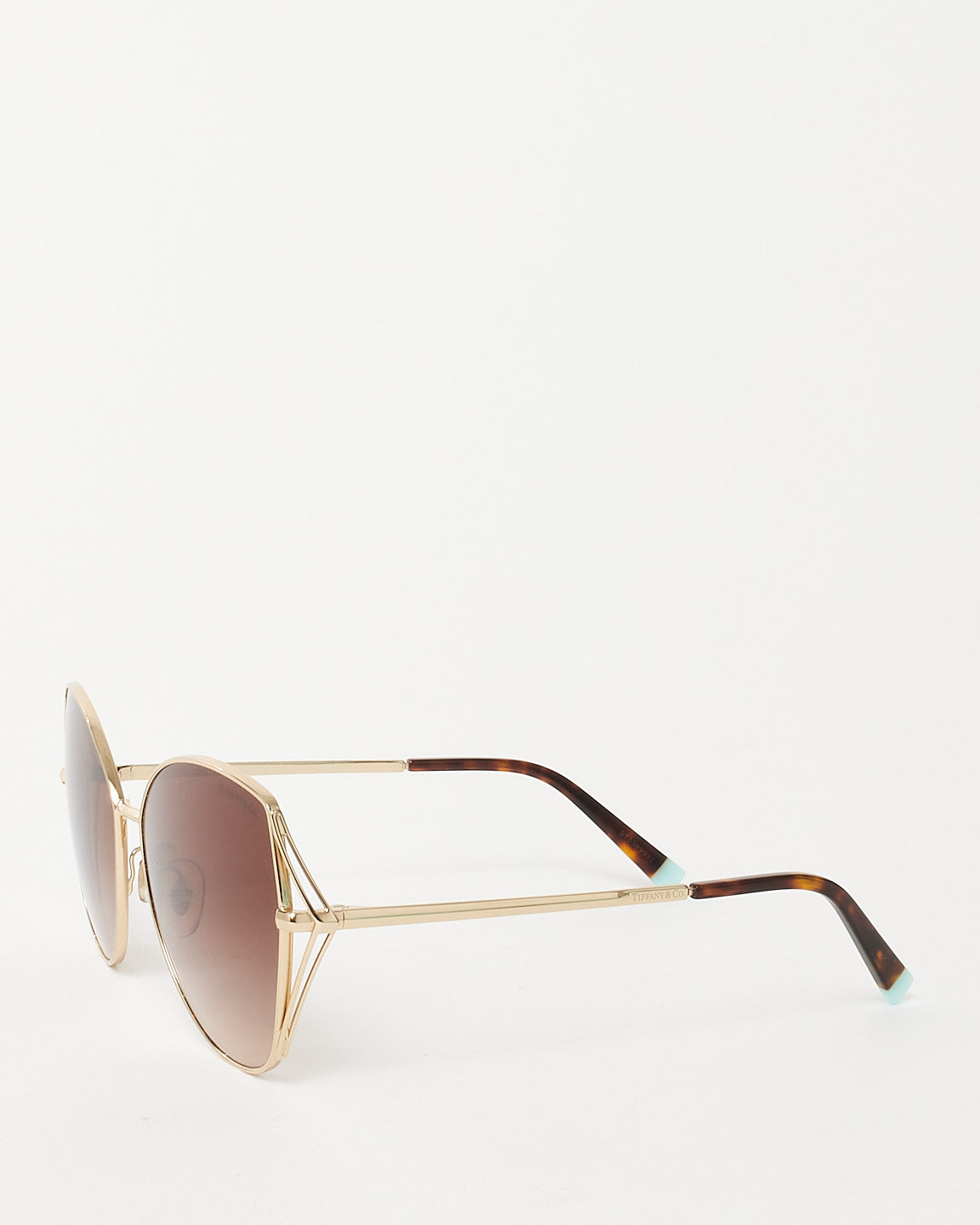 Tiffany & Co. Gold/Brown Gradient Lens TF3072 Butterfly Sunglasses