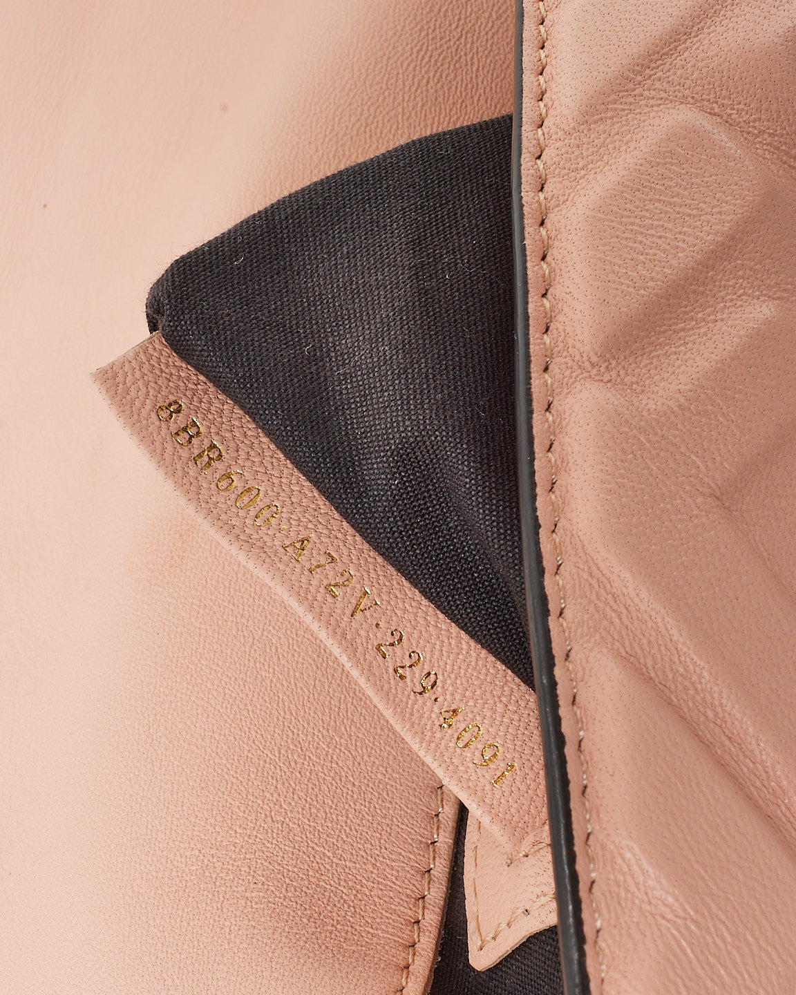 Fendi Pink FF Logo Embossed Leather Baguette Bag