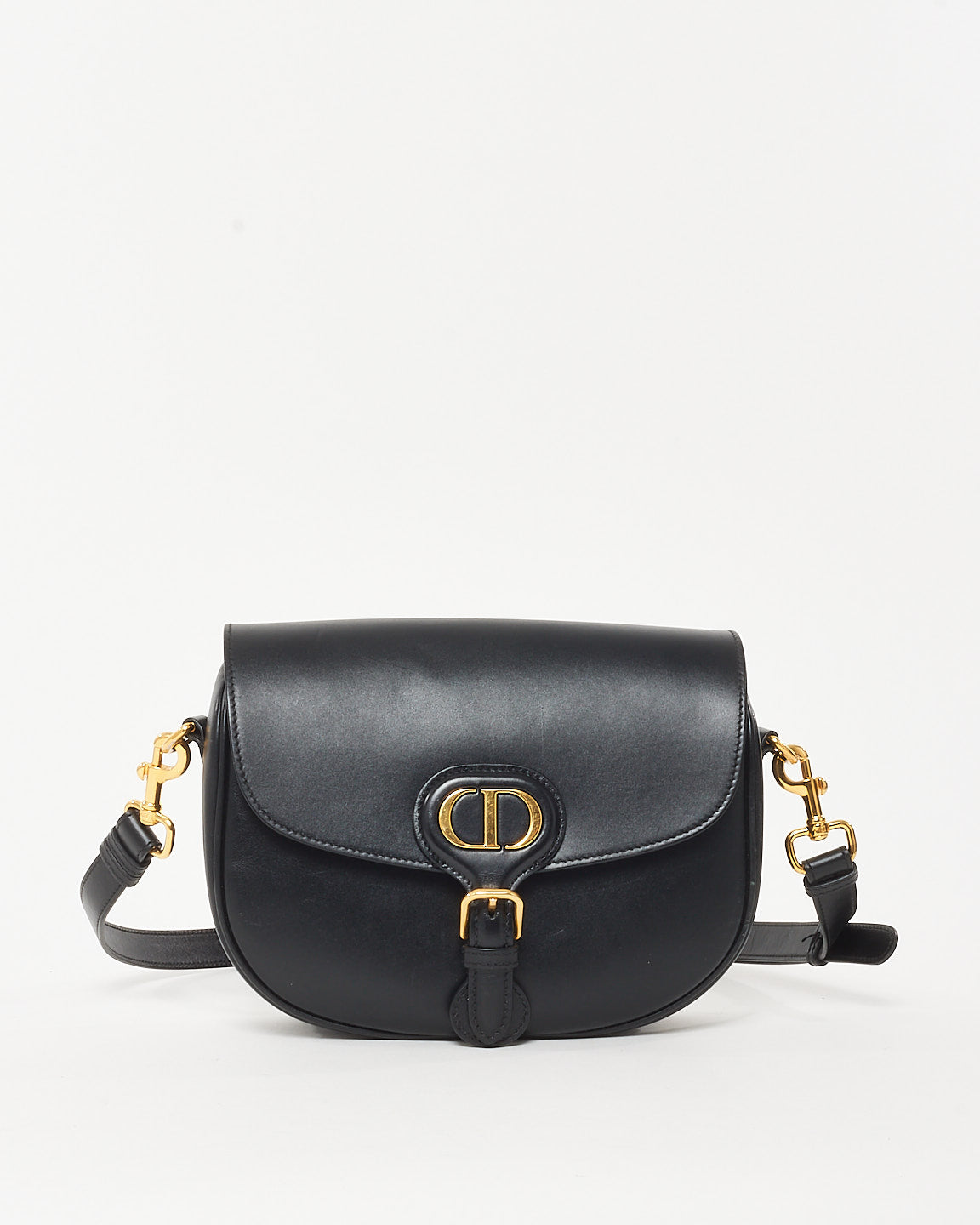Dior Black Smooth Leather Medium Bobby Bag