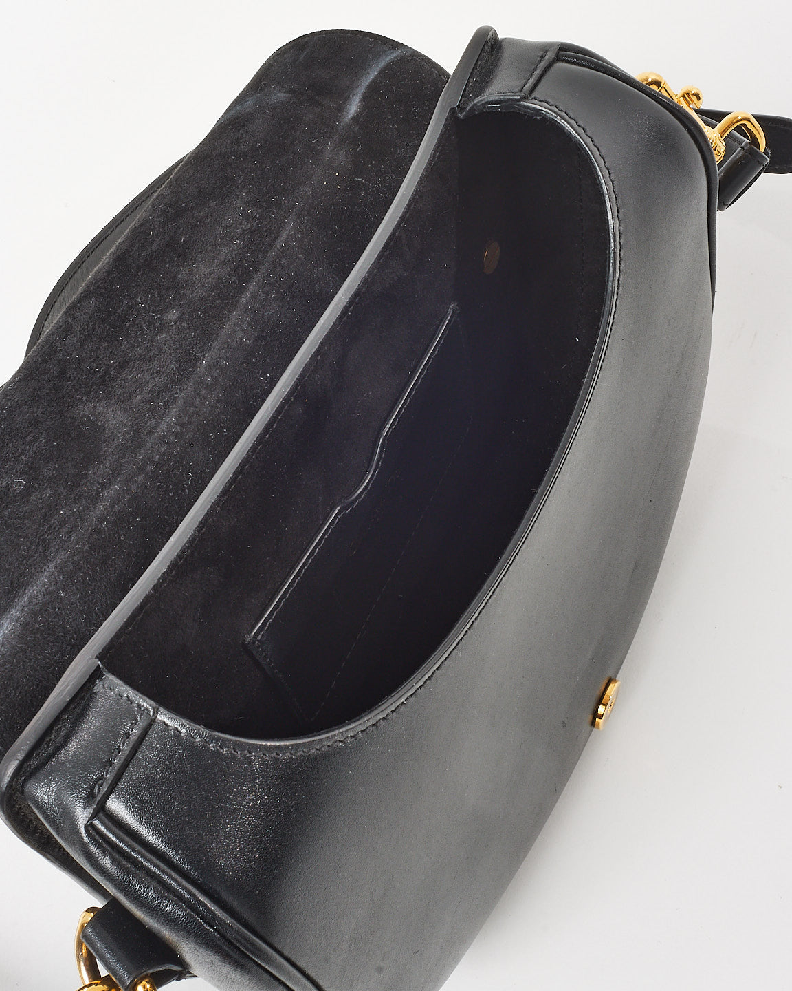 Dior Black Smooth Leather Medium Bobby Bag