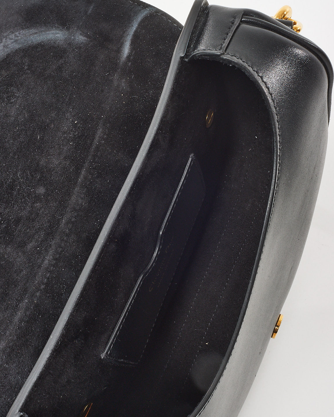 Dior Black Smooth Leather Medium Bobby Bag