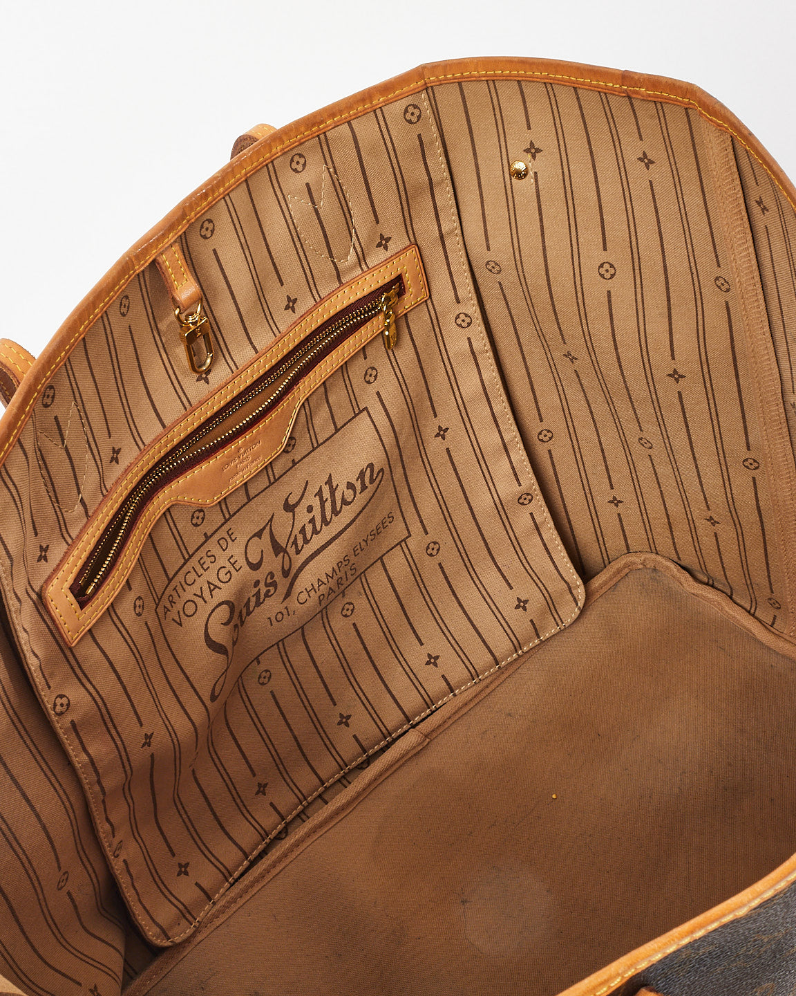 Louis Vuitton Monogram Coated Canvas Neverfull GM Bag/ NO POUCH