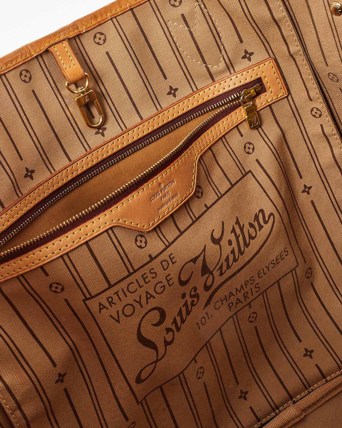 Louis Vuitton Monogram Coated Canvas Neverfull GM Bag/ NO POUCH