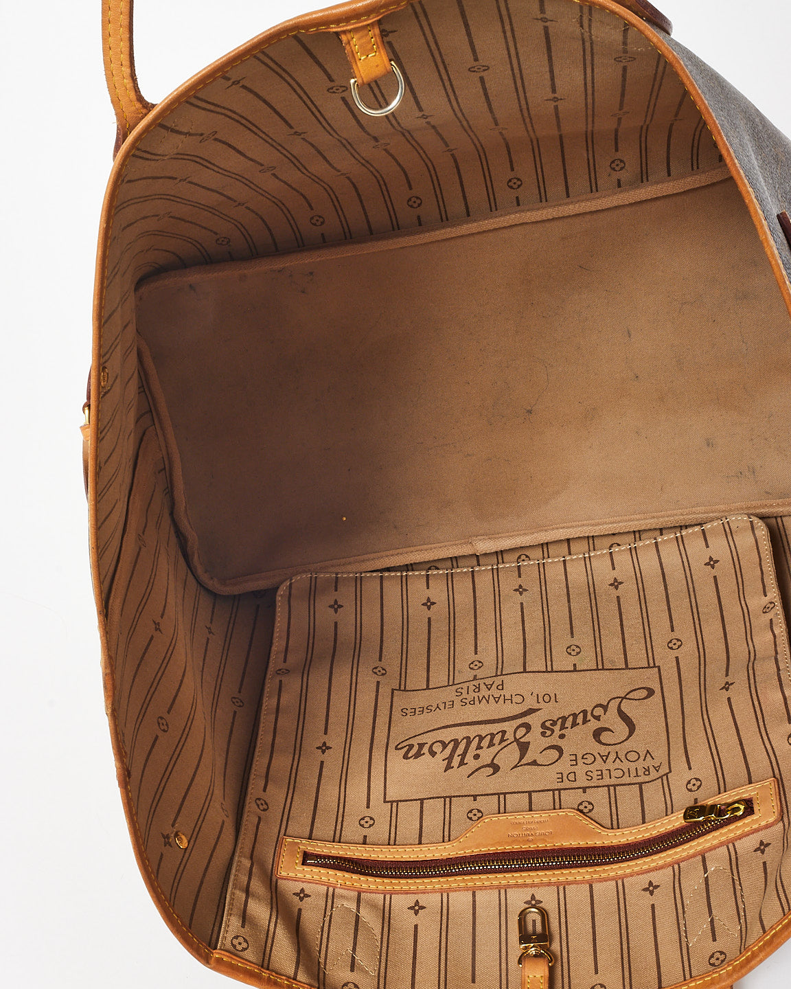 Louis Vuitton Monogram Coated Canvas Neverfull GM Bag/ NO POUCH