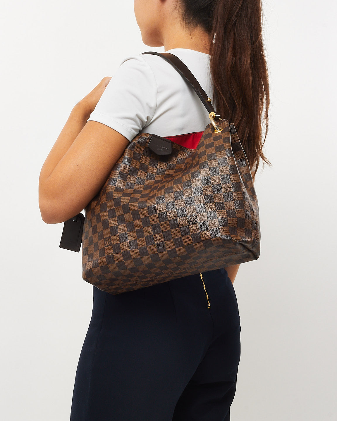 Louis Vuitton Damier Coated Canvas Graceful PM Shoulder Bag