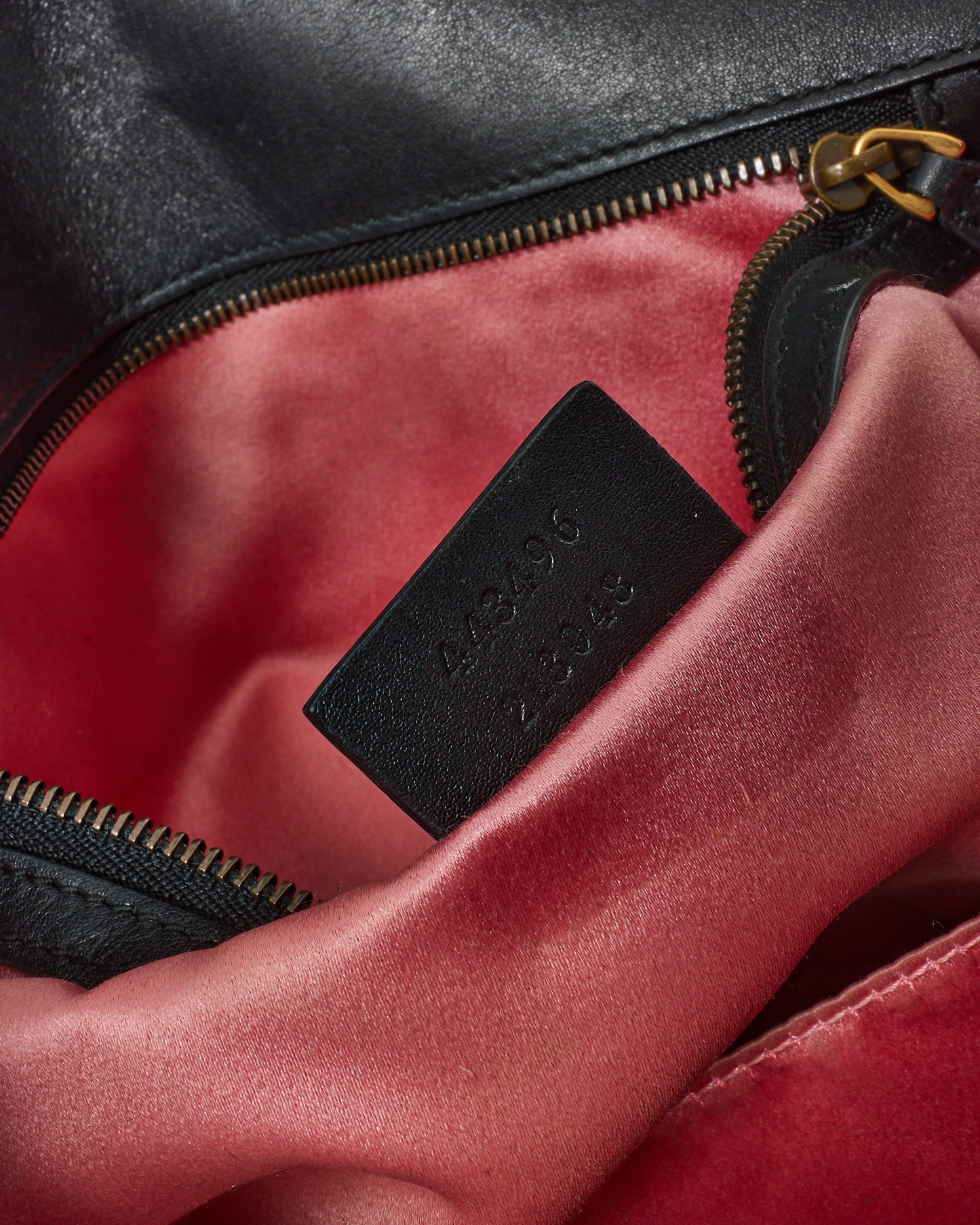 Gucci Black Matelassé Velvet Medium GG Marmont Flap Shoulder Bag