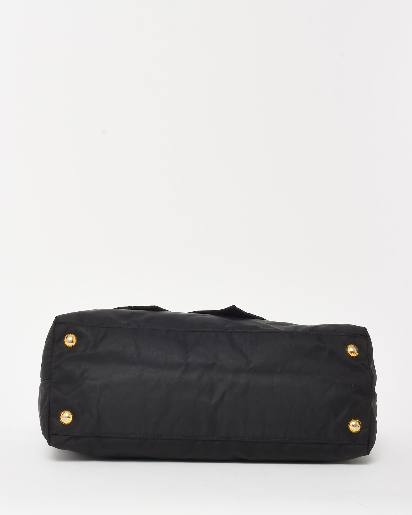 Prada Black Nylon Tessuto Bow Tote