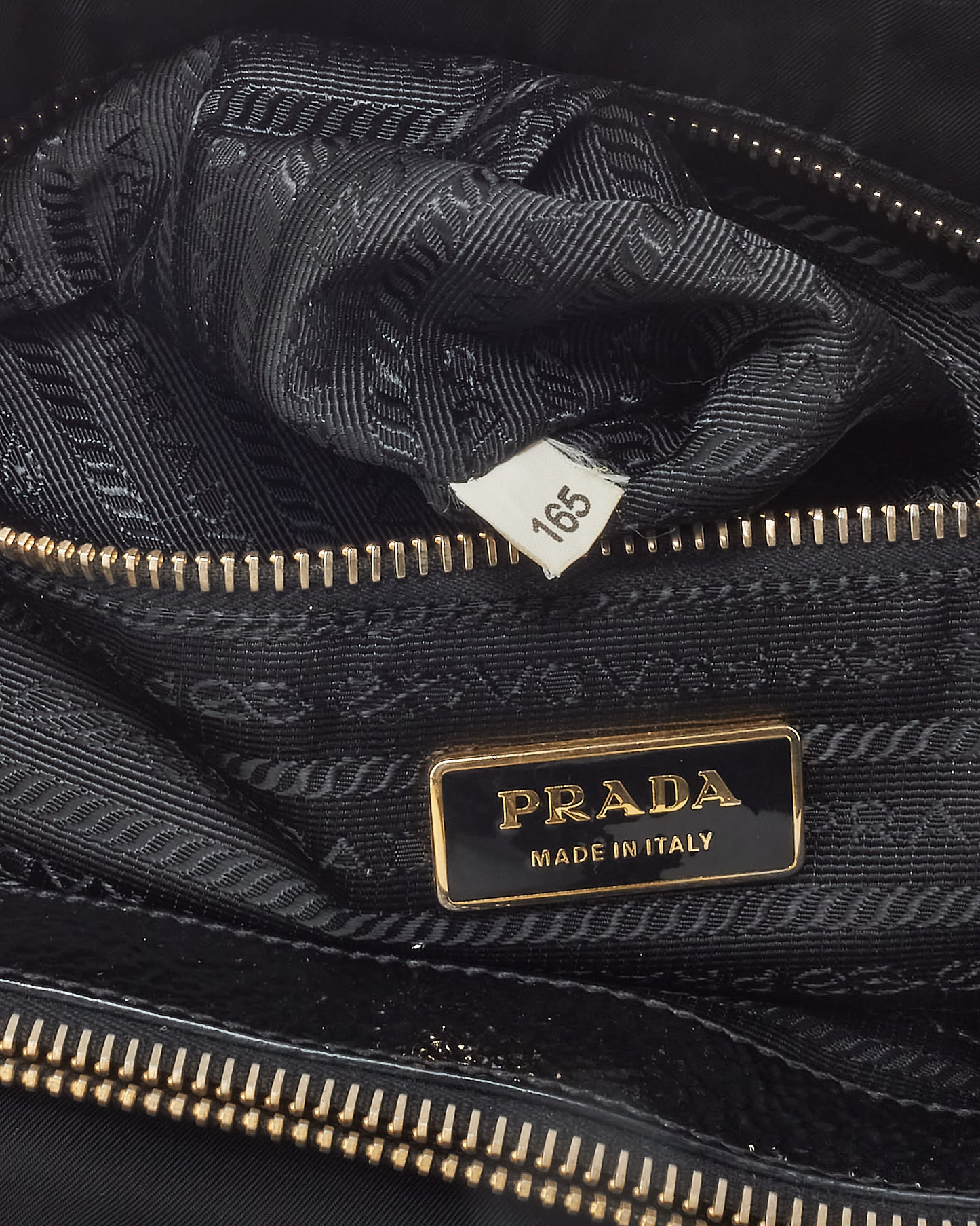 Prada Black Nylon Tessuto Bow Tote