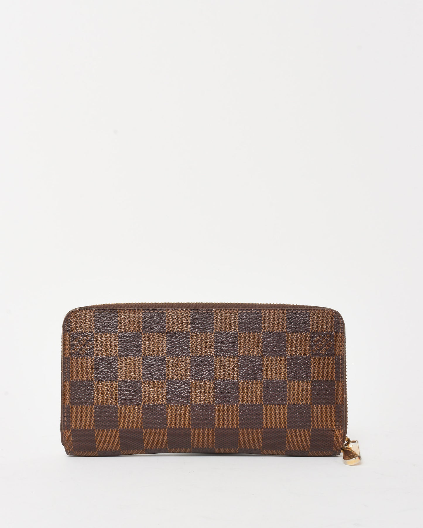 Louis Vuitton Damier Ebene Coated Canvas Long Zippy Wallet