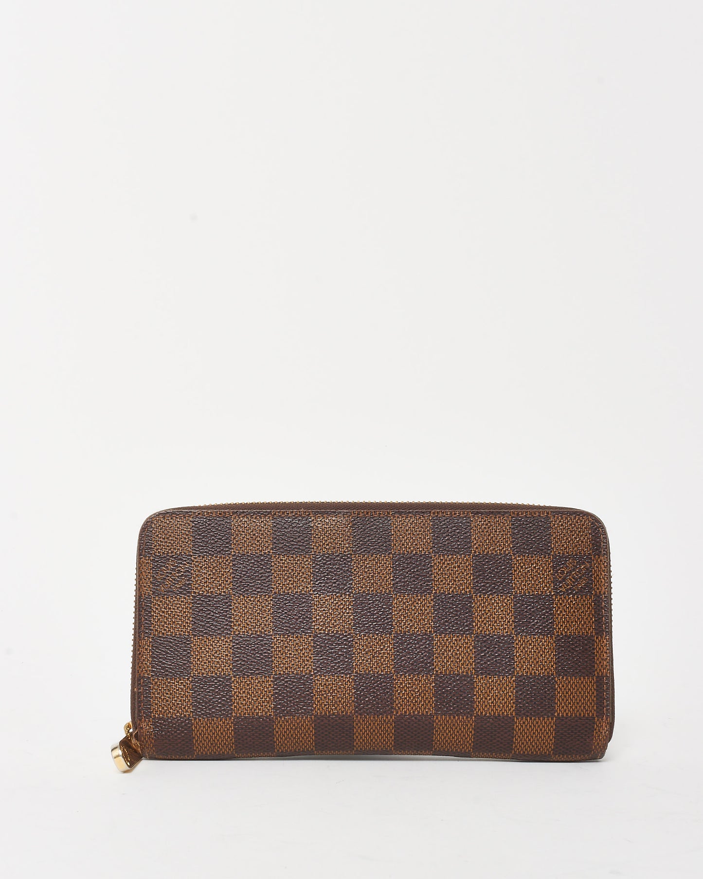 Louis Vuitton Damier Ebene Coated Canvas Long Zippy Wallet