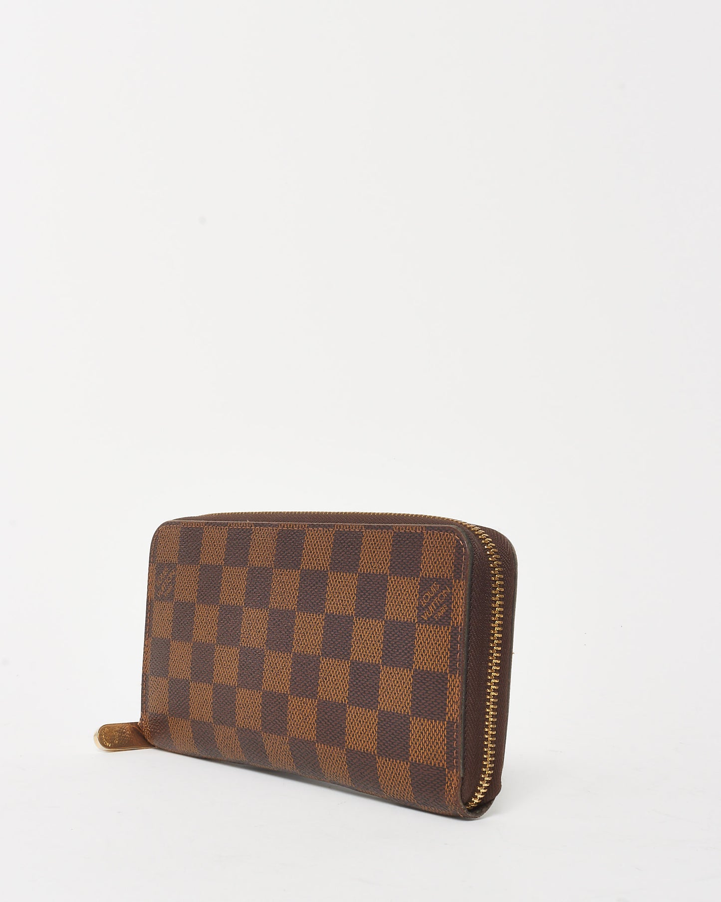 Louis Vuitton Damier Ebene Coated Canvas Long Zippy Wallet