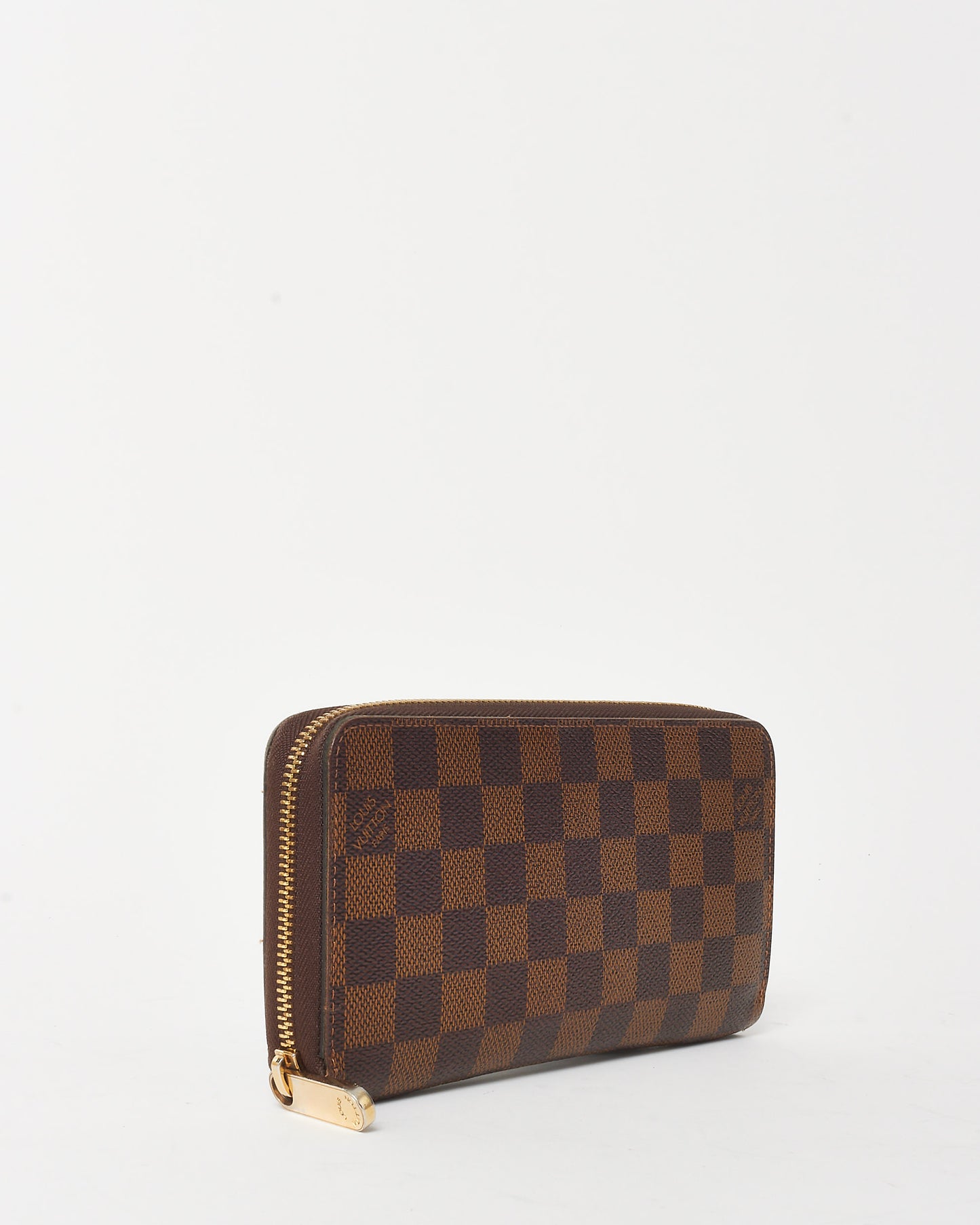 Louis Vuitton Damier Ebene Coated Canvas Long Zippy Wallet