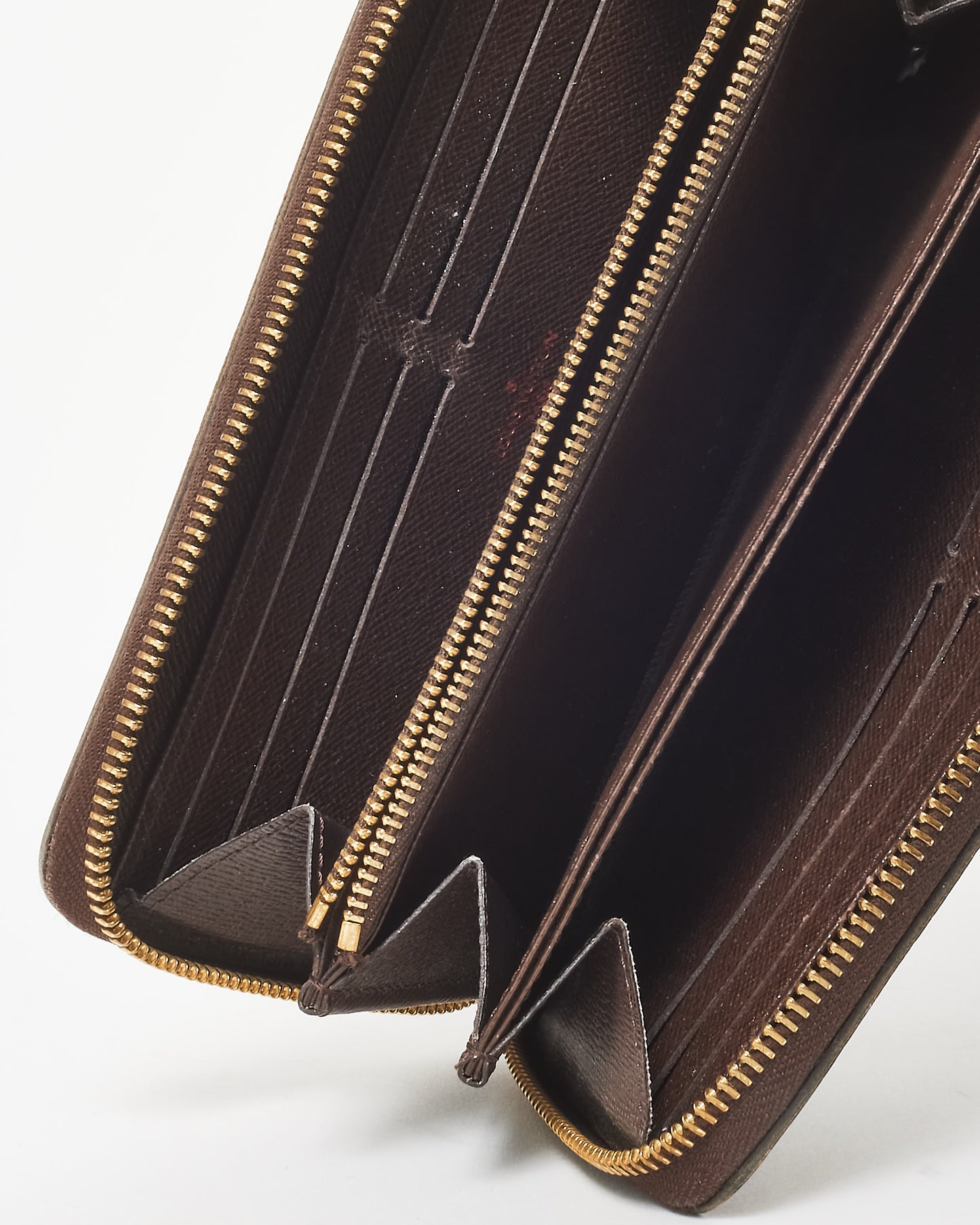 Louis Vuitton Damier Ebene Coated Canvas Long Zippy Wallet