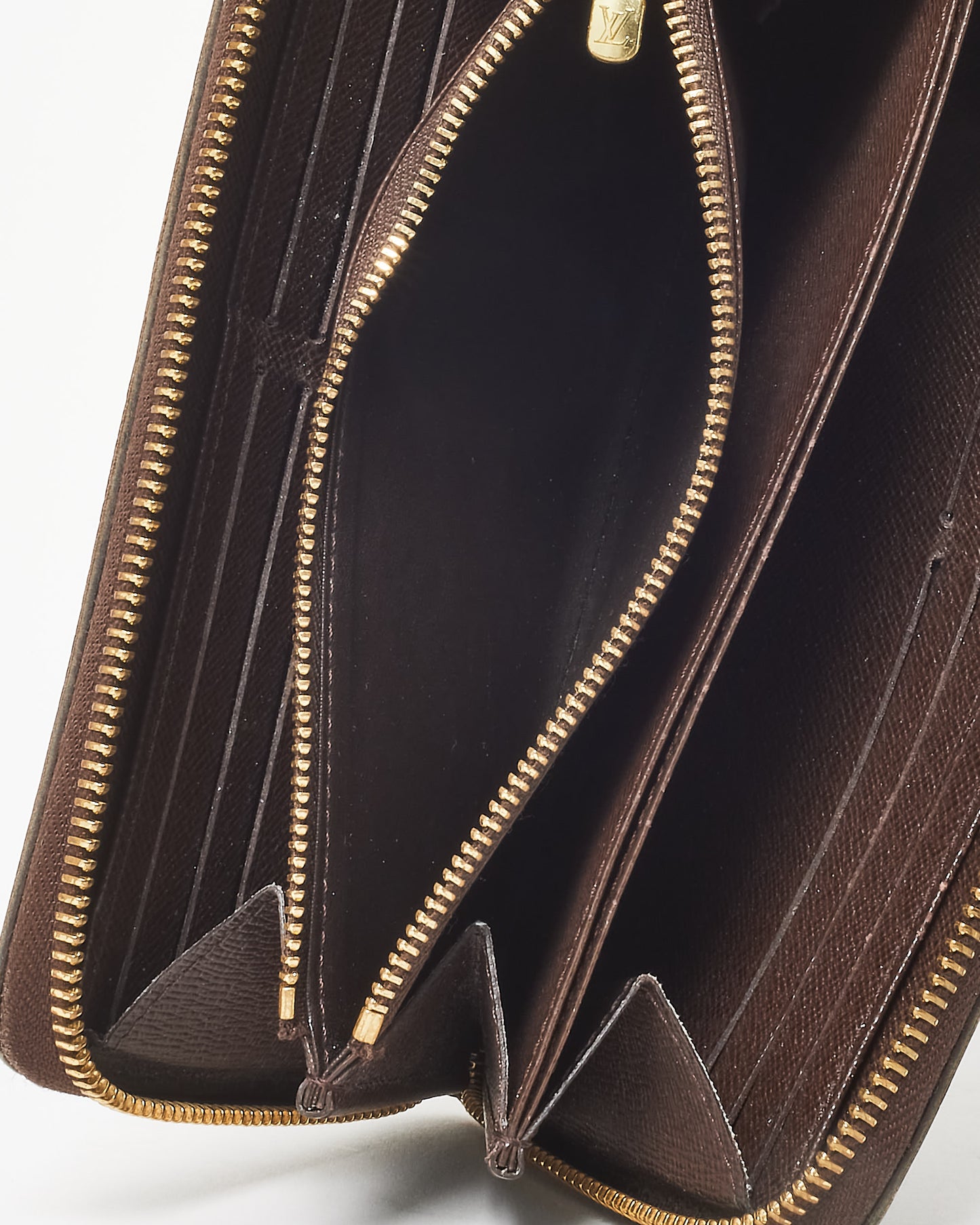 Louis Vuitton Damier Ebene Coated Canvas Long Zippy Wallet