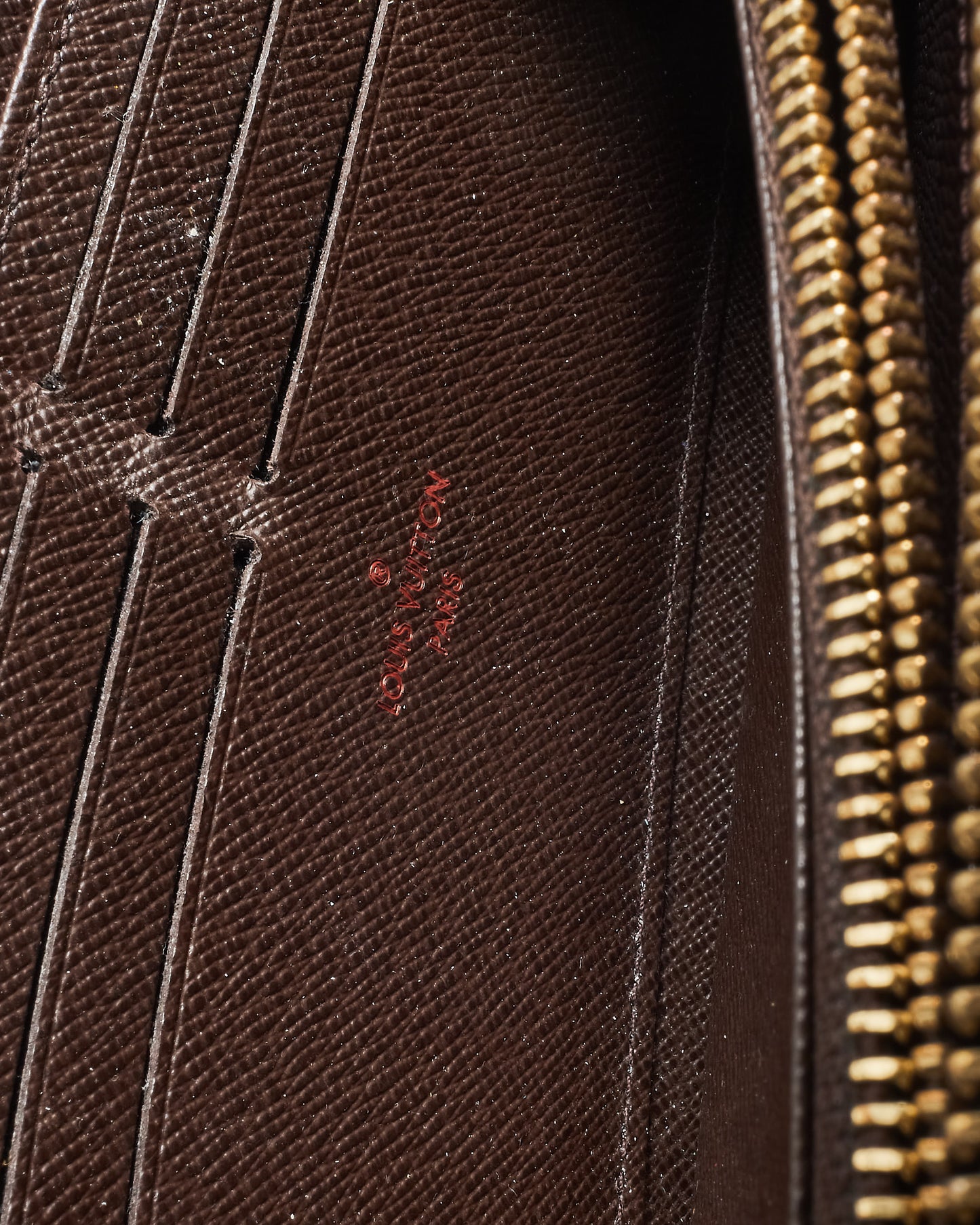 Louis Vuitton Damier Ebene Coated Canvas Long Zippy Wallet