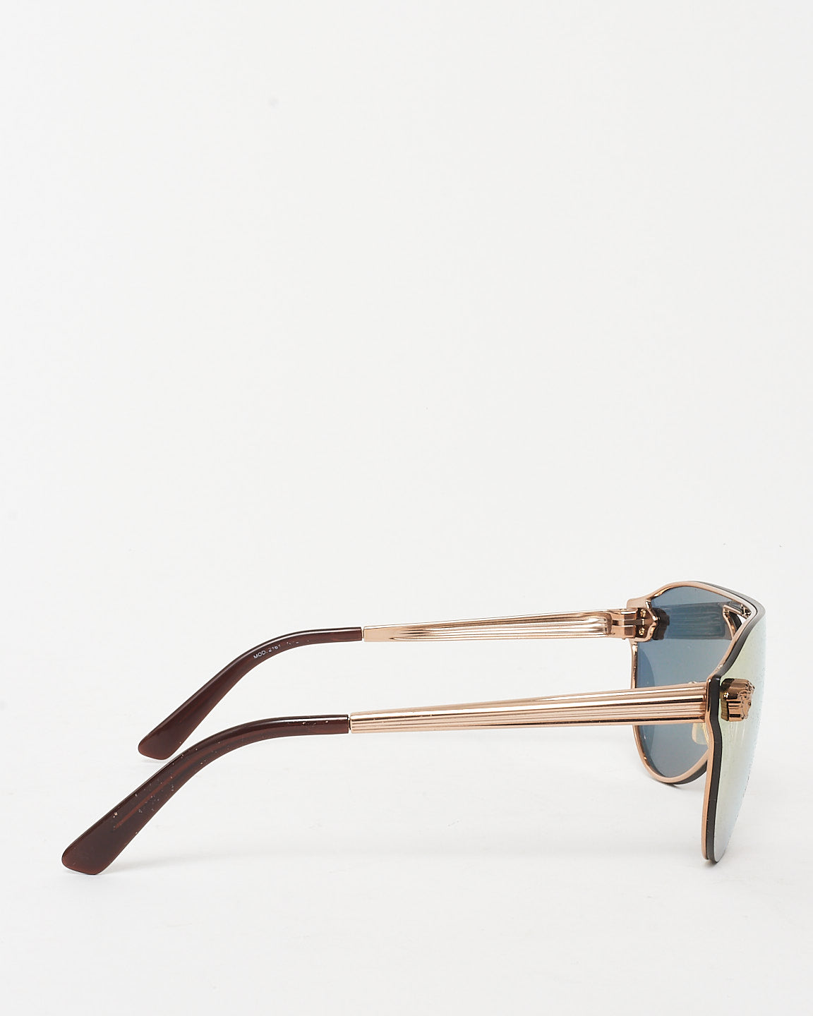 Versace Gold & Pink Mirrored Medusa Head Shield Aviator MOD2161 Sunglasses