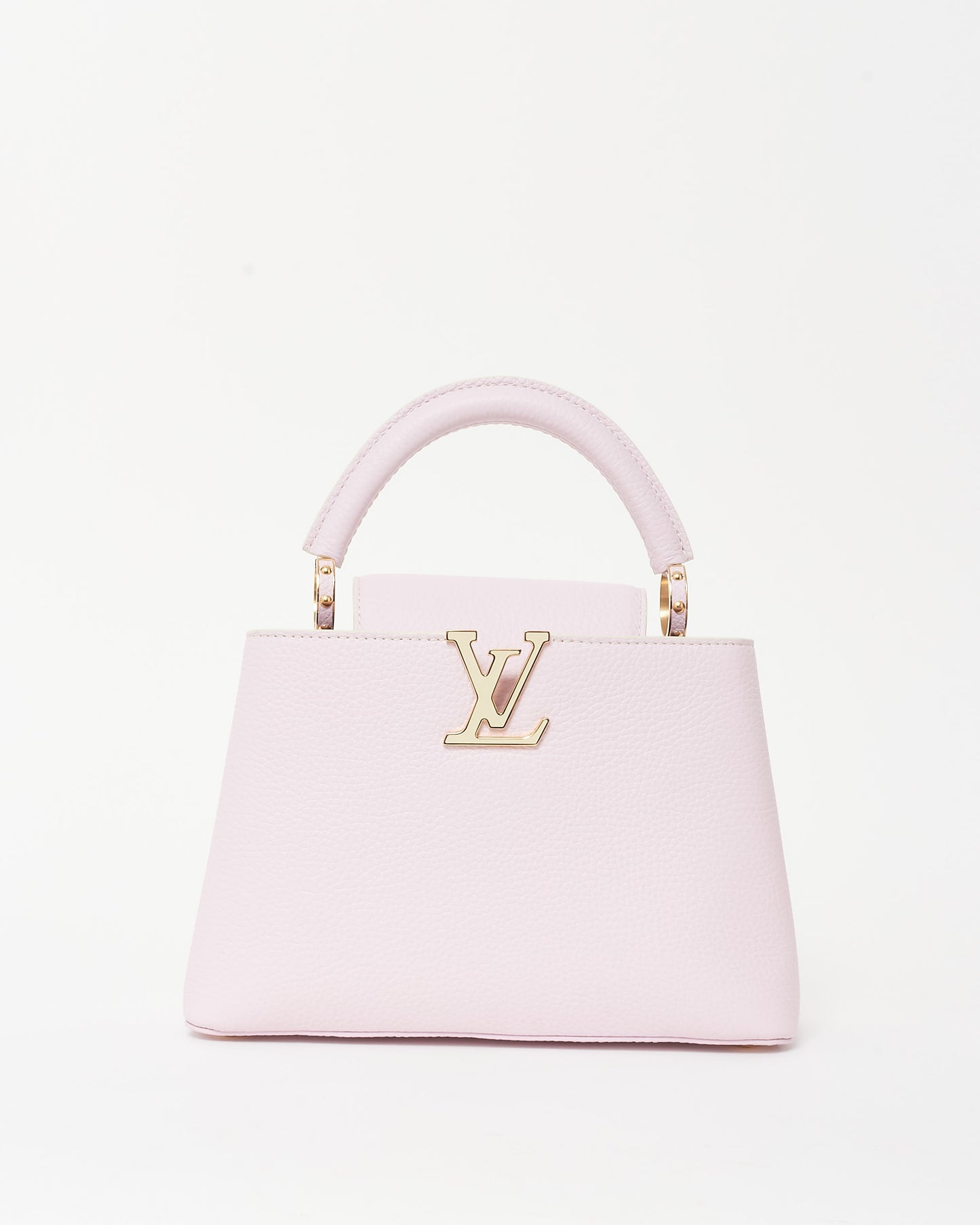 Louis Vuitton Pink Taurillon Leather Capucines BB with Monogram Flower Hook Strap