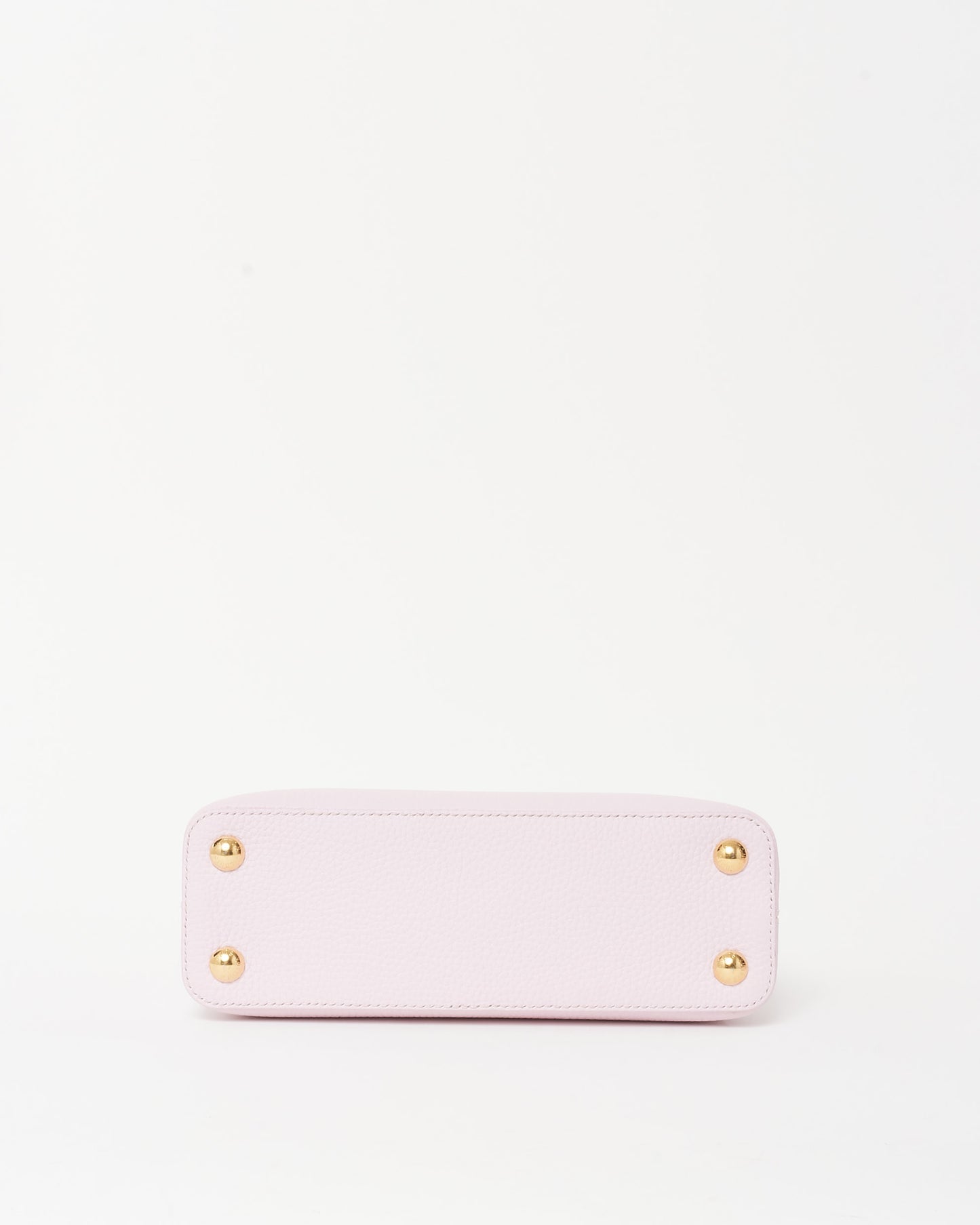 Louis Vuitton Pink Taurillon Leather Capucines BB with Monogram Flower Hook Strap