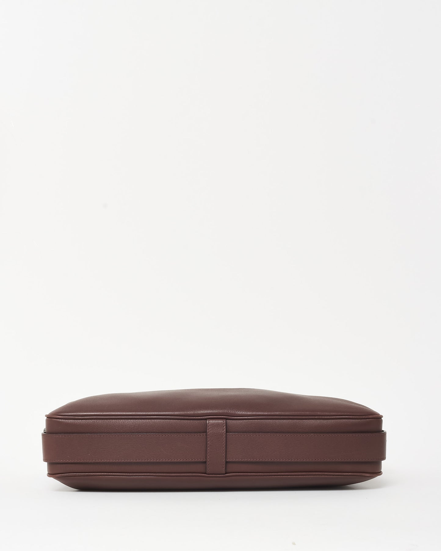 Celine Chocolate Burgundy Leather Medium Romy Shoulder Bag