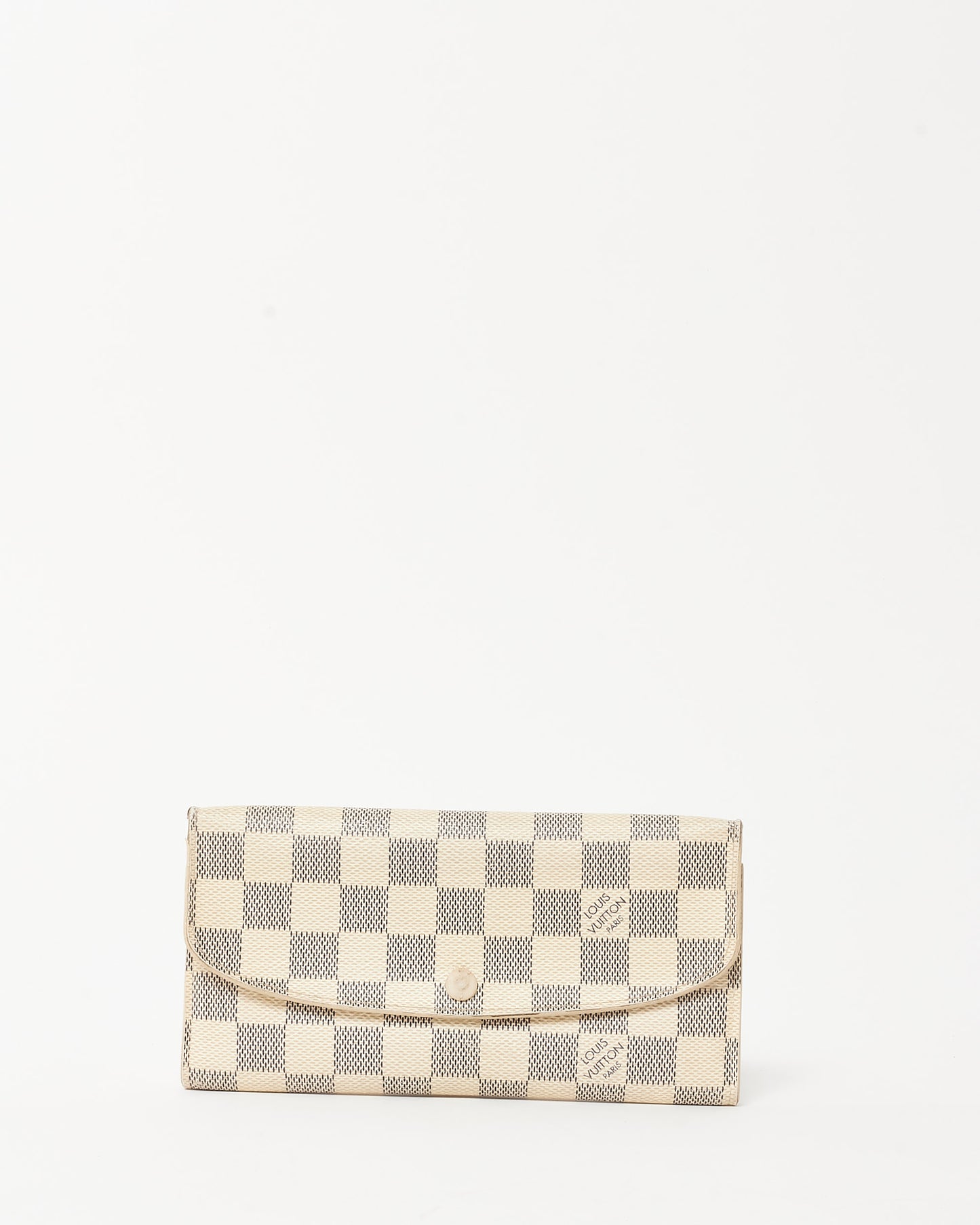 Louis Vuitton White Damier Azur Emilie Wallet