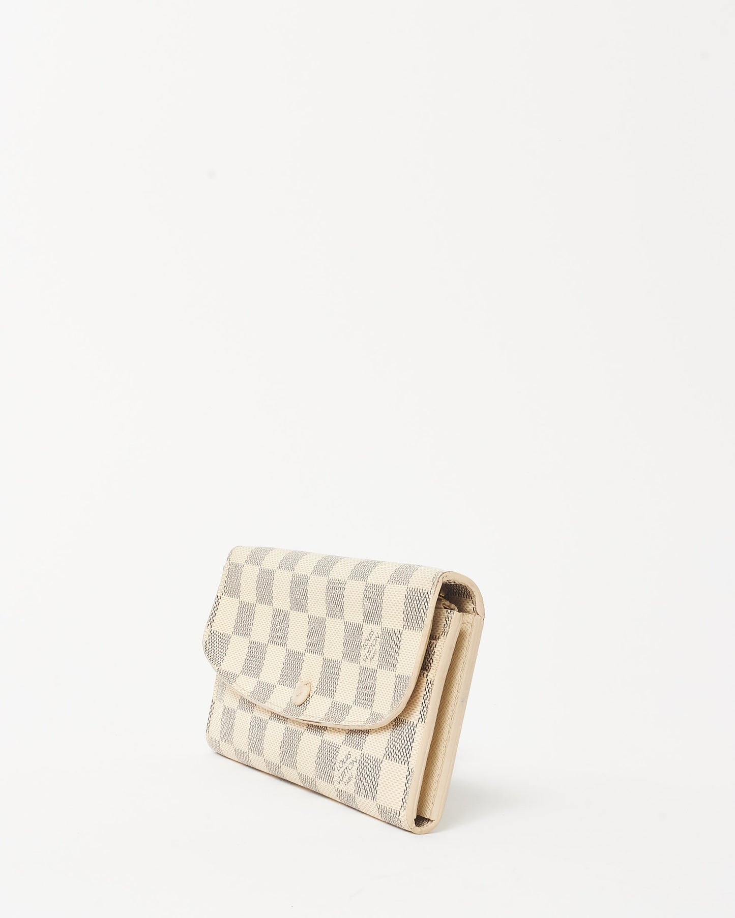 Louis Vuitton White Damier Azur Emilie Wallet