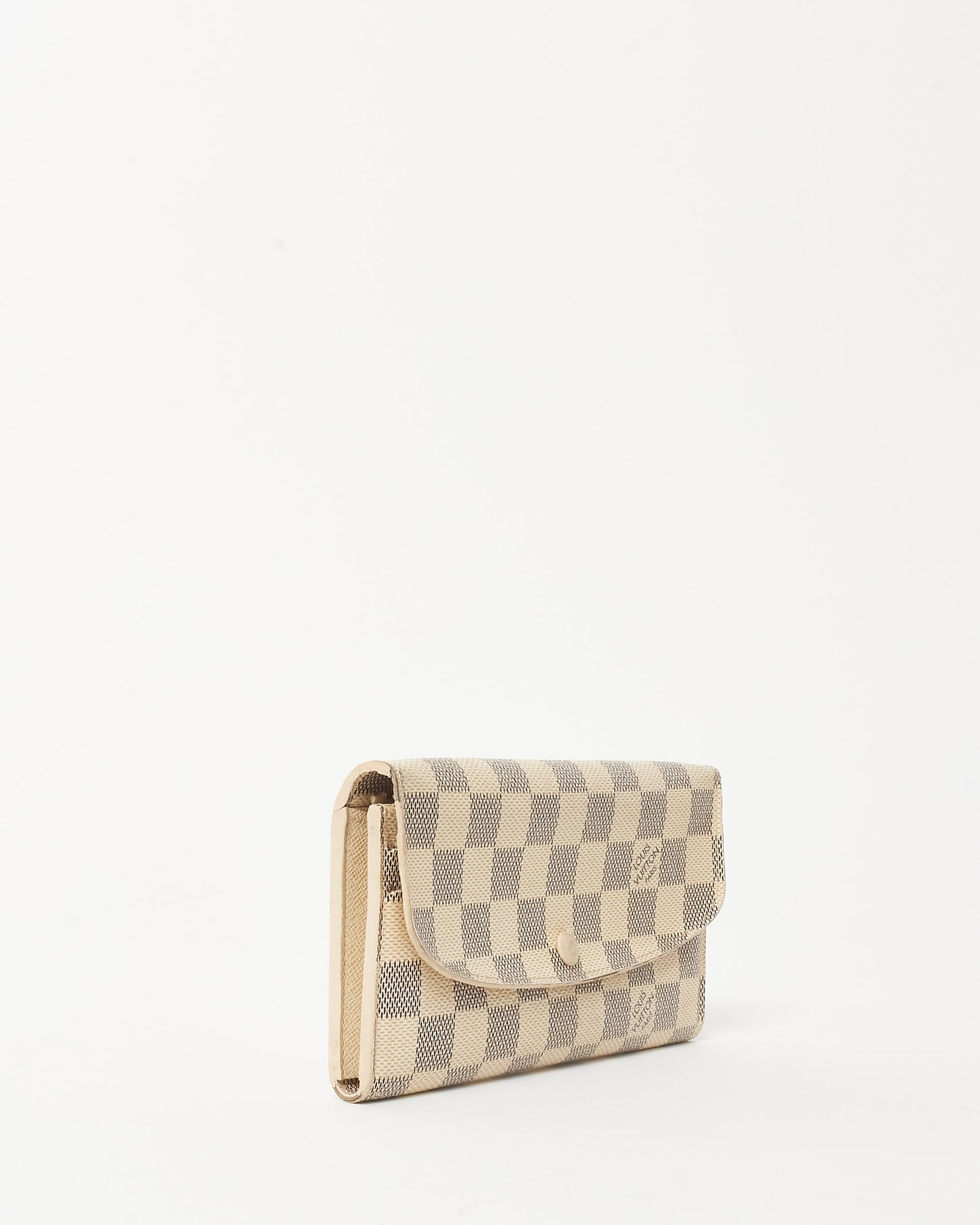 Louis Vuitton White Damier Azur Emilie Wallet