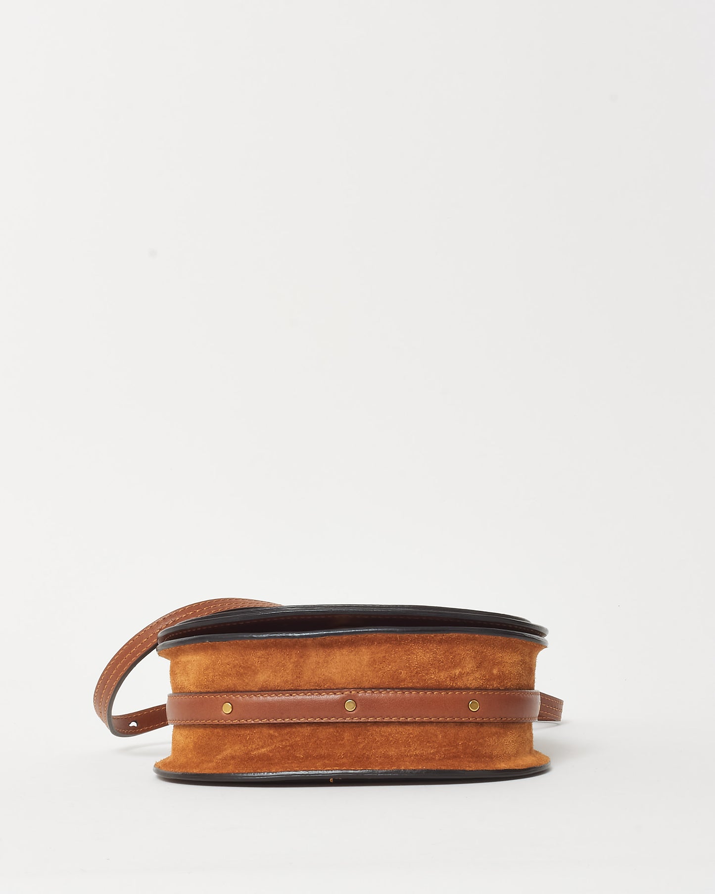 Chloé Chestnut Brown Leather Small Nile Bracelet Crossbody Bag