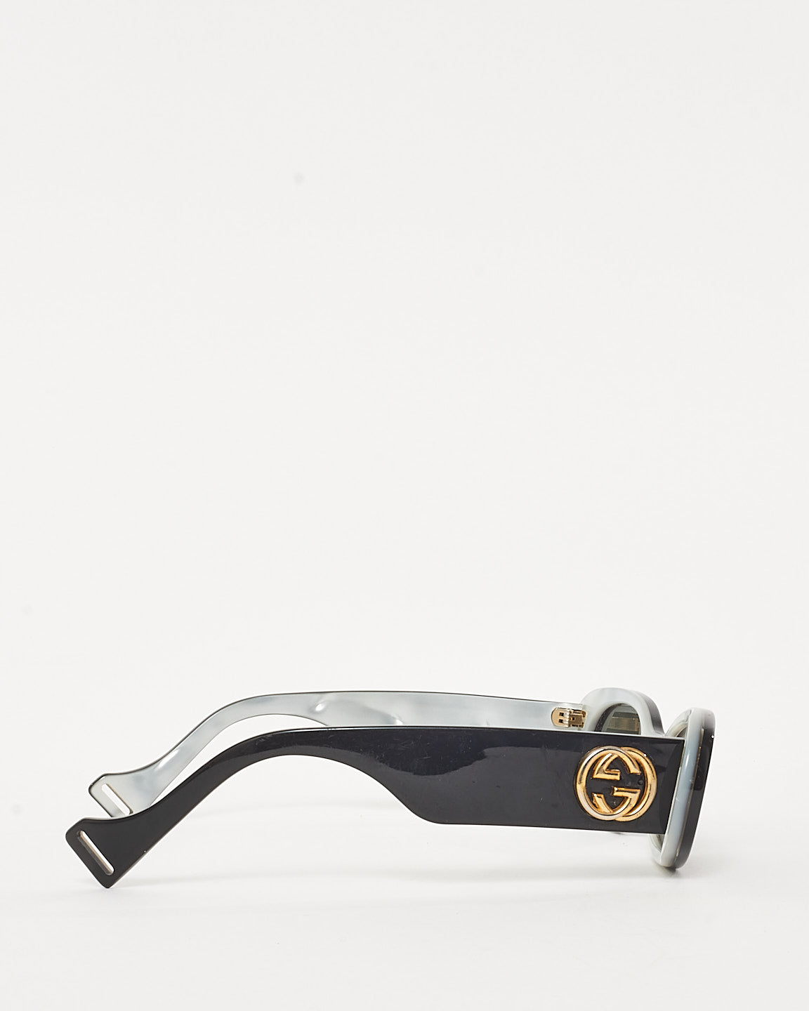 Gucci Black Acetate Logo GG 0517/S Oval Sunglasses