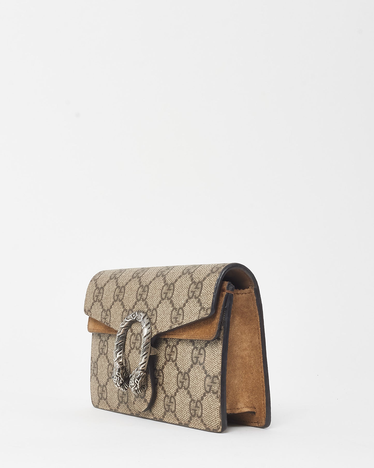 Gucci Beige GG Supreme Canvas Super Mini Dionysus Bag