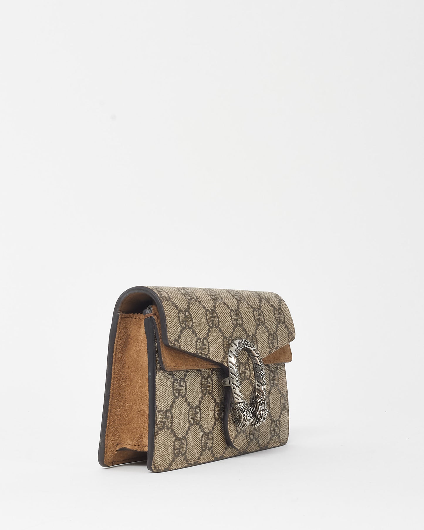 Gucci Beige GG Supreme Canvas Super Mini Dionysus Bag