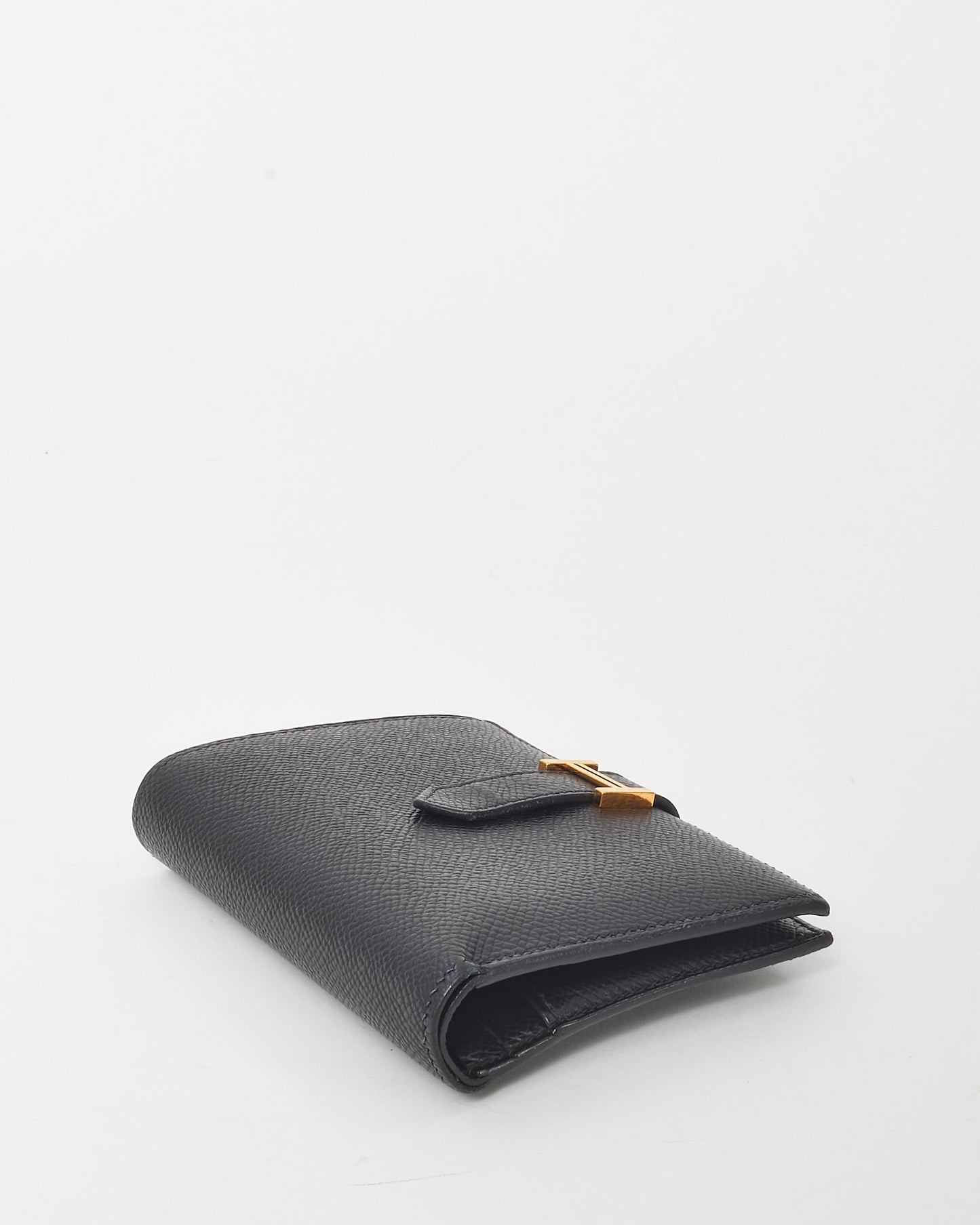 Petit sac Caro en cuir gris (pierre) Dior avec détails dorés