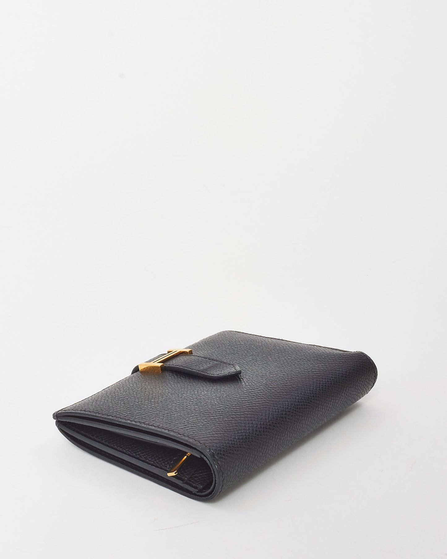 Petit sac Caro en cuir gris (pierre) Dior avec détails dorés