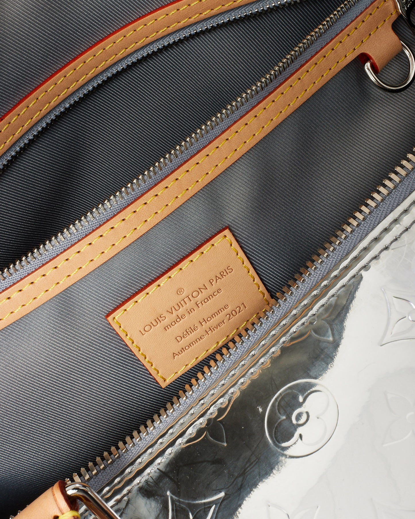 Louis Vuitton Silver Mirror Monogram Coated Canvas Keepall Bandoulière 50