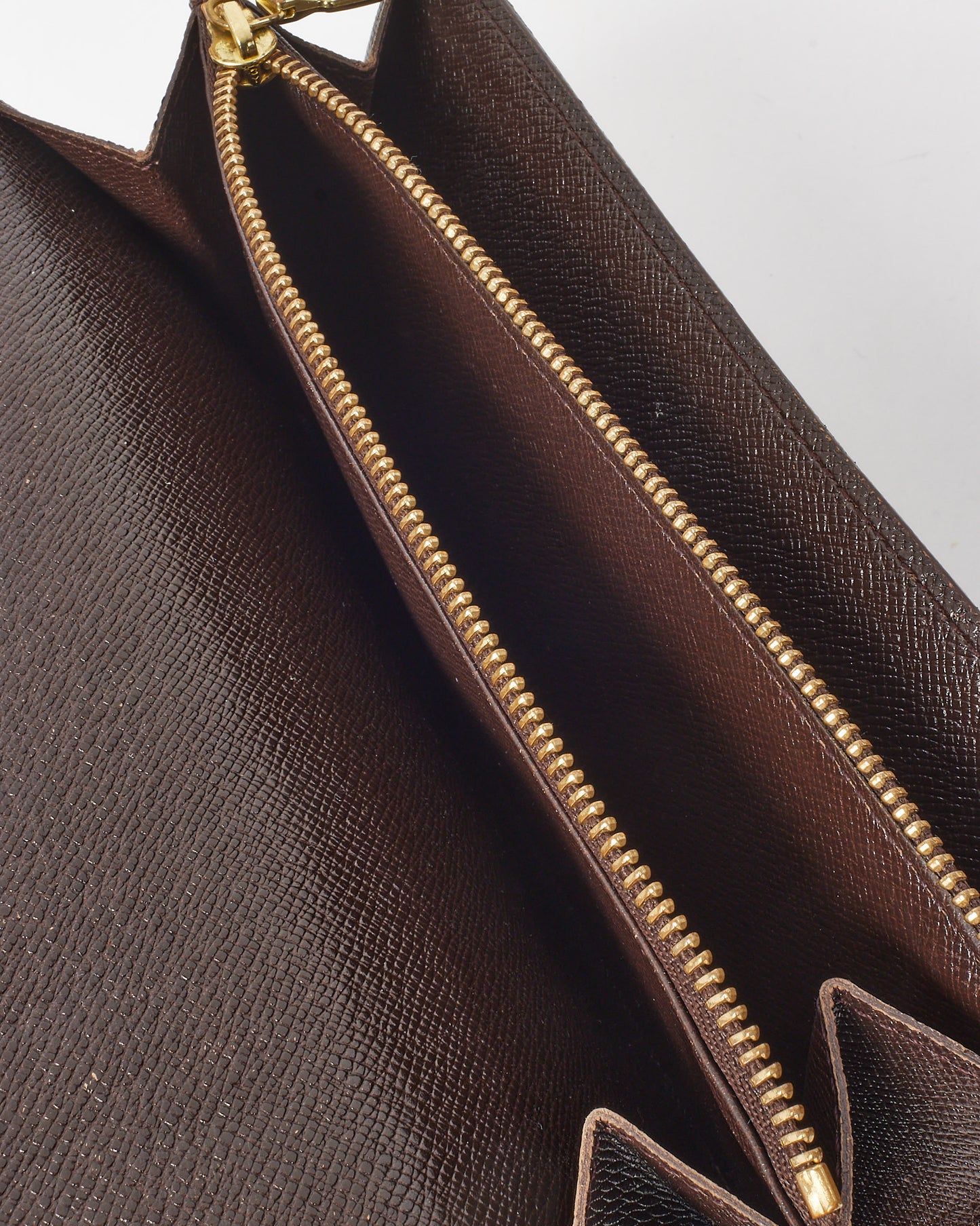 Louis Vuitton Damier Ebene Coated Canvas Sarah Wallet