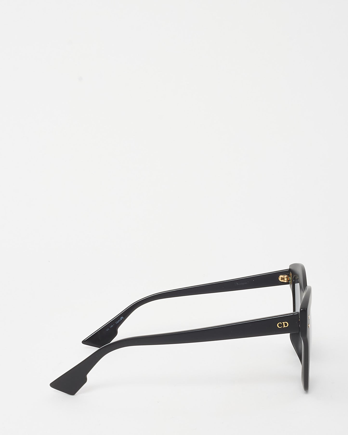 Dior Matte Black Acetate Diorizon2 Wayfarer Square Sunglasses