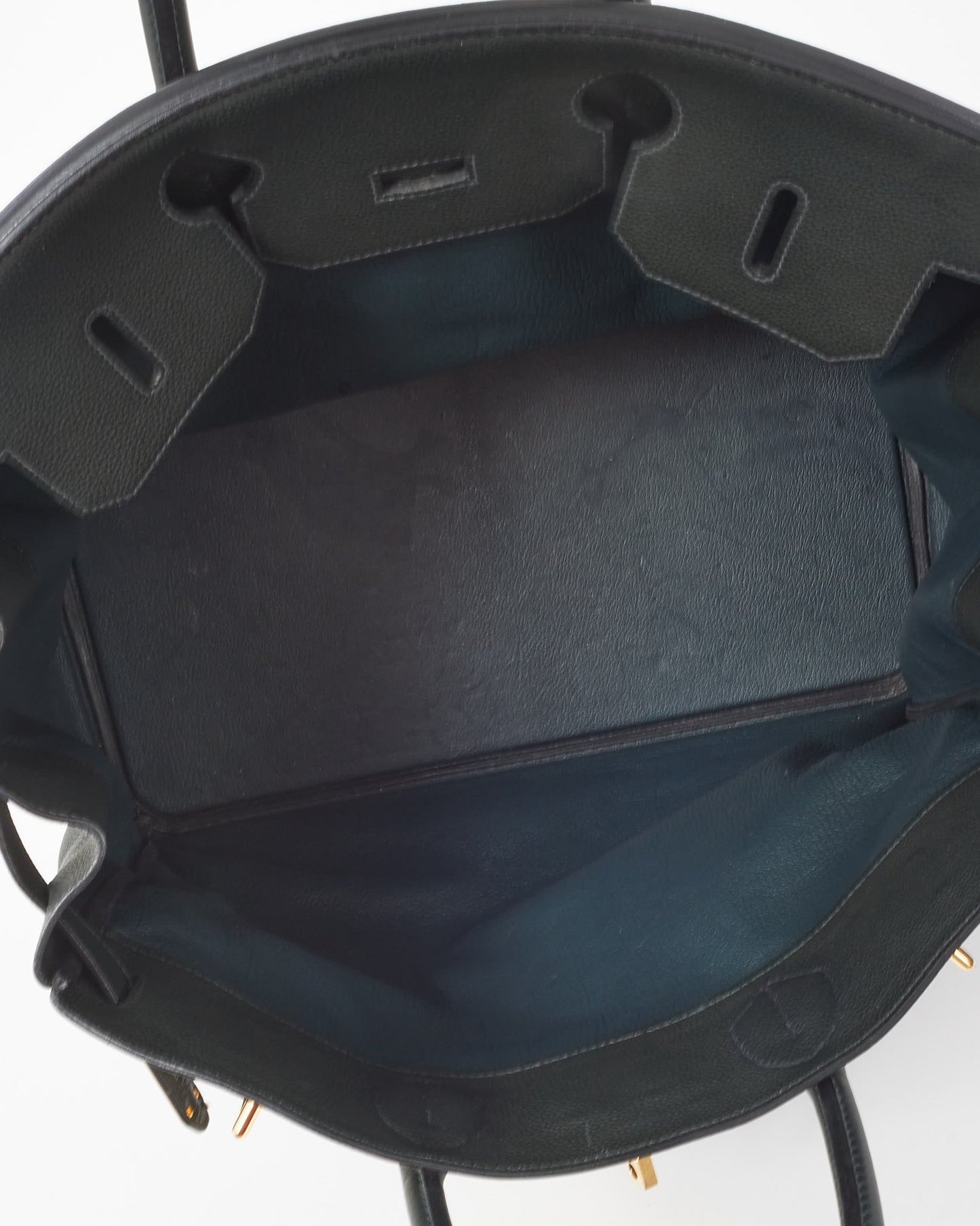 Hermès Dark Blue Togo Leather Birkin 40 HAC GHW