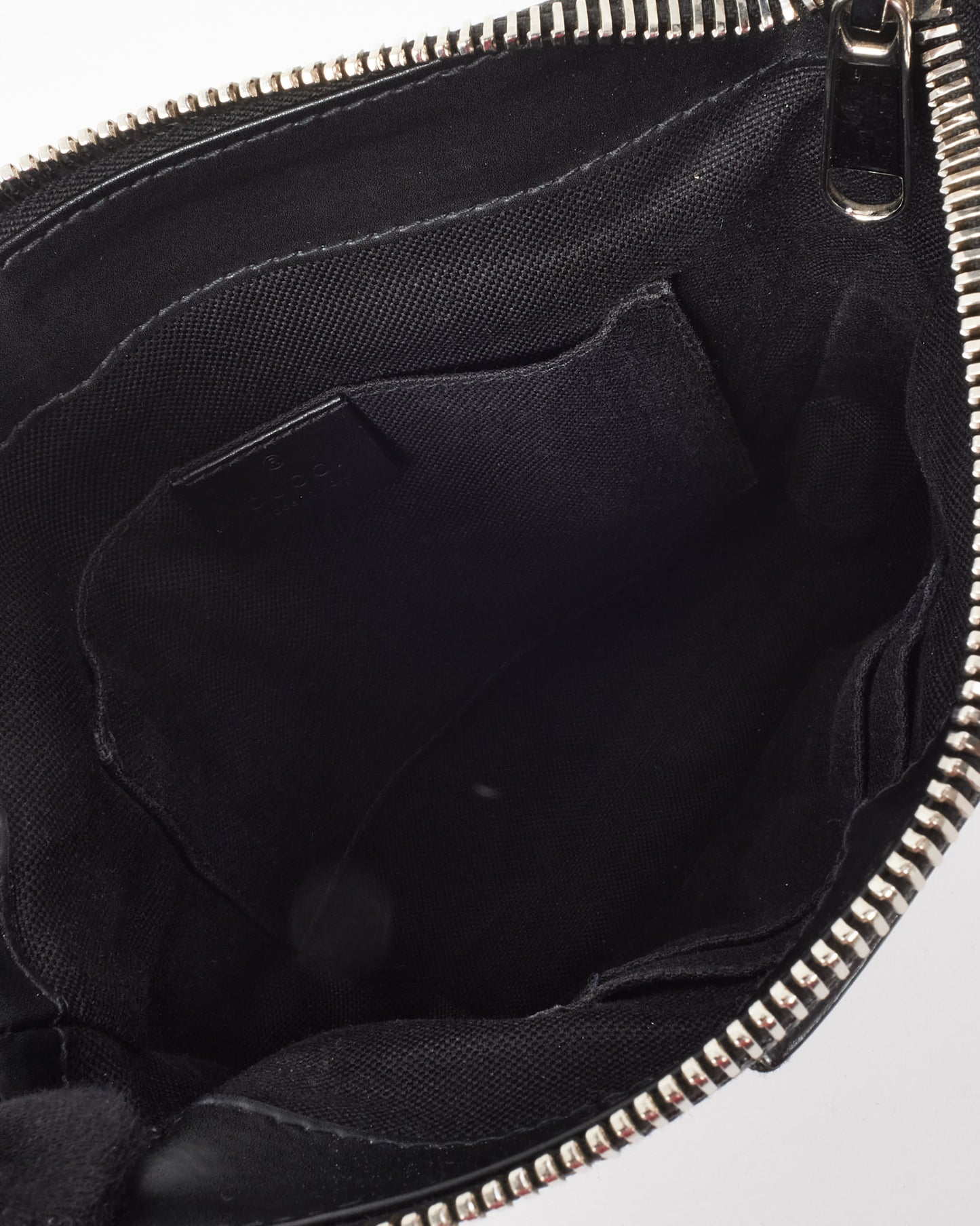 Gucci Black Monogram GG Supreme Canvas Small Messenger Bag