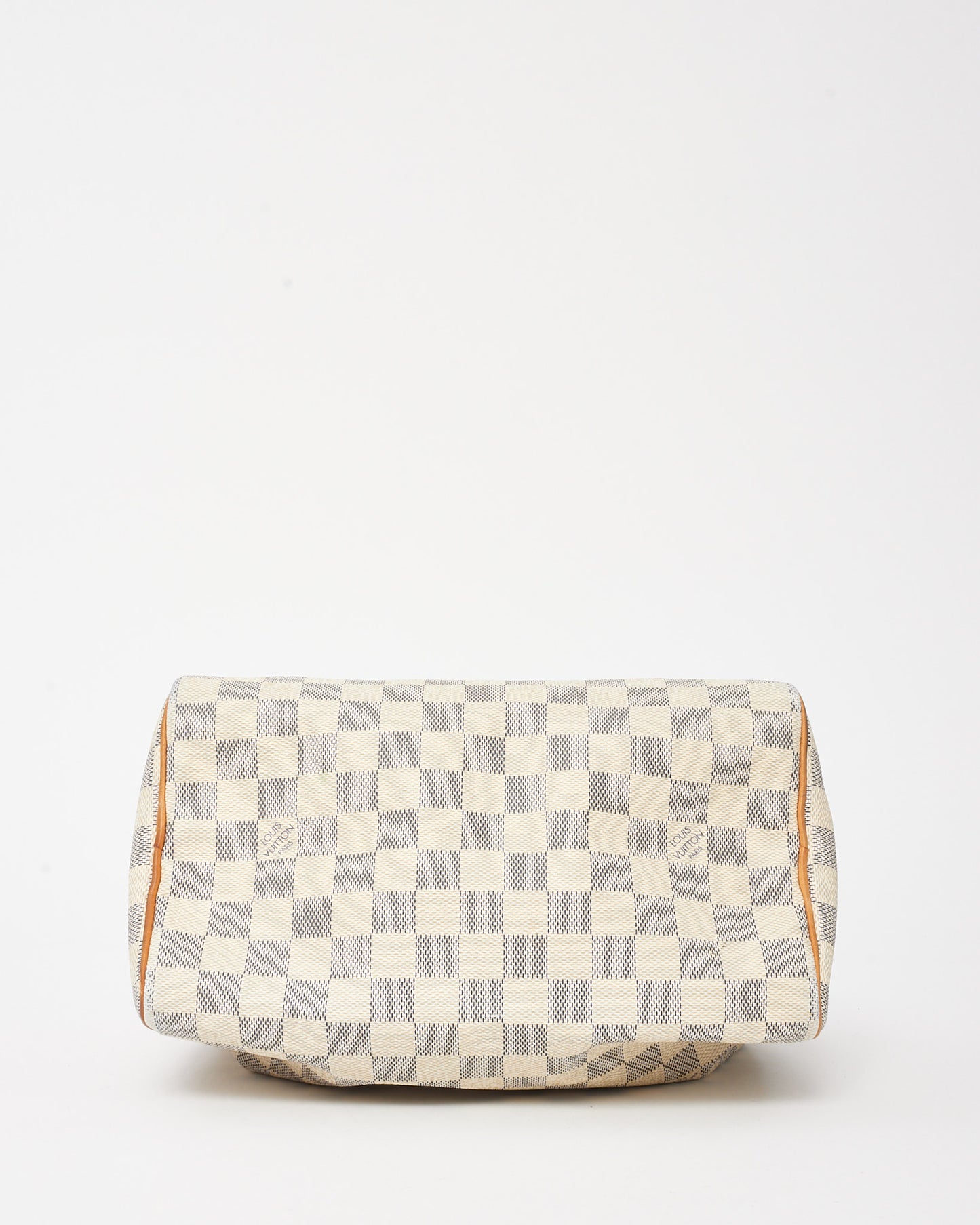 Louis Vuitton Damier Azur Canvas Speedy 25 Bag with Initials