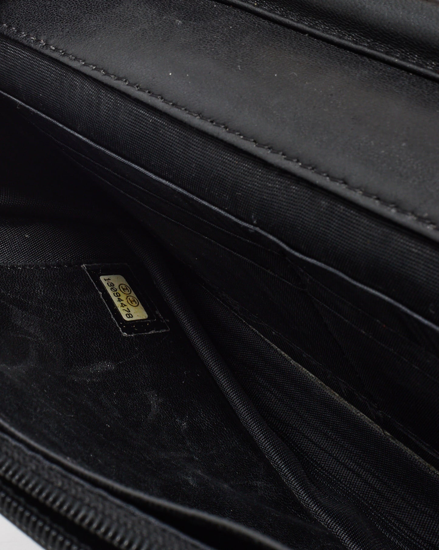 Chanel Black Caviar Leather Timeless CC WOC Wallet on Chain Bag SHW