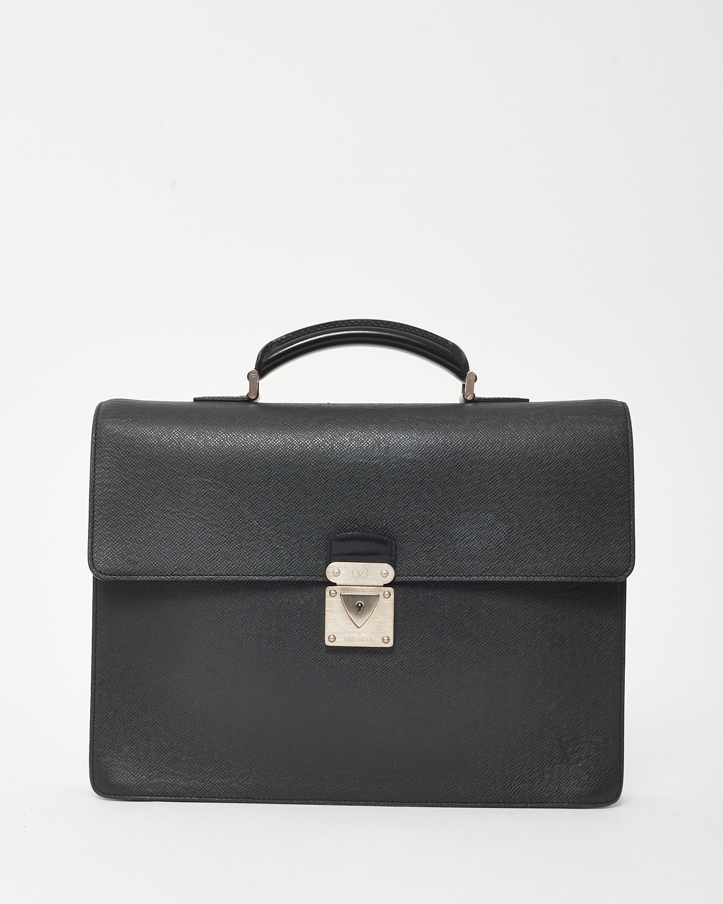 Louis Vuitton Black Taiga Leather Robusto 1 Briefcase